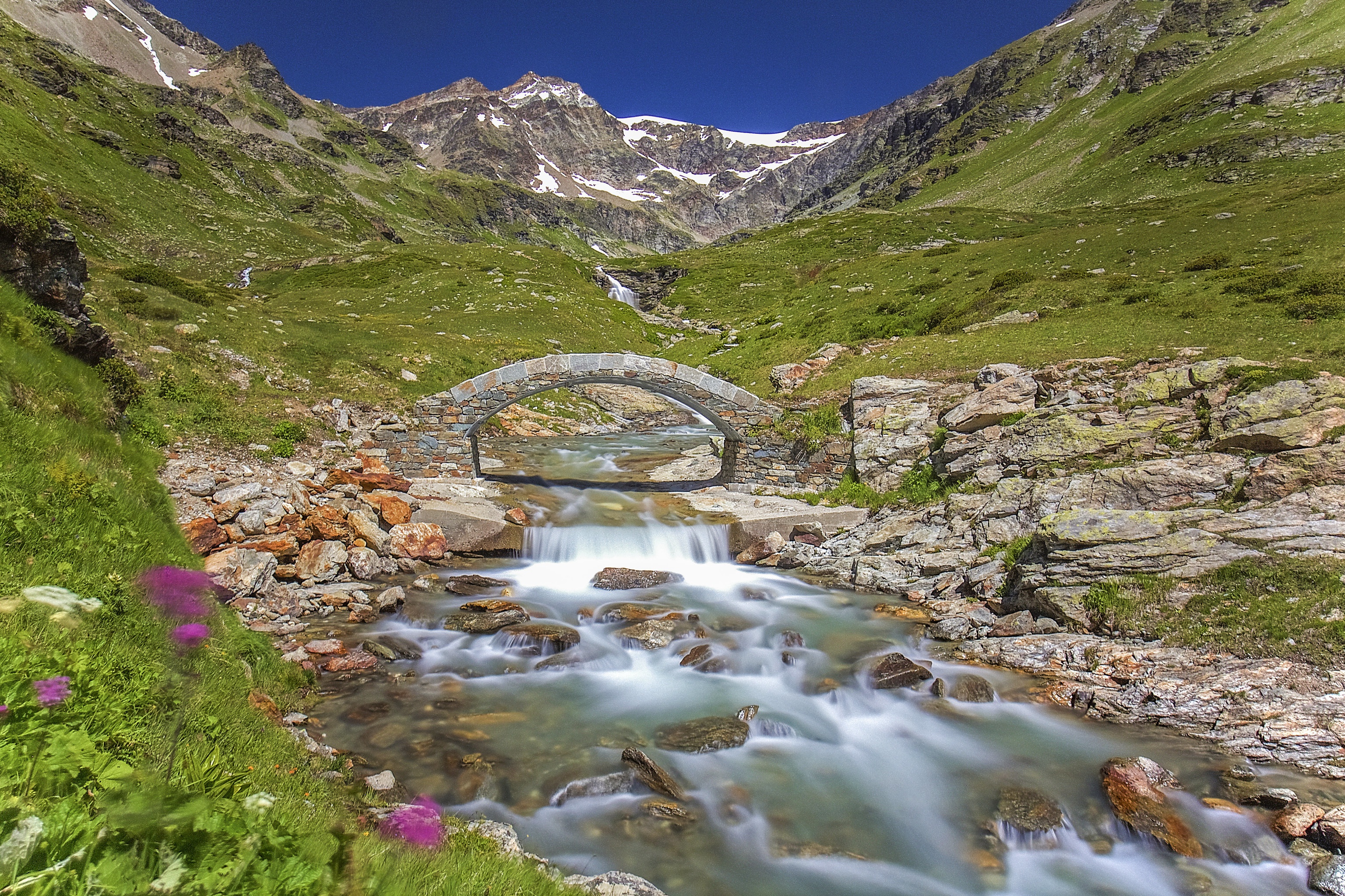Alps Italy Mountain Stream 3072x2048