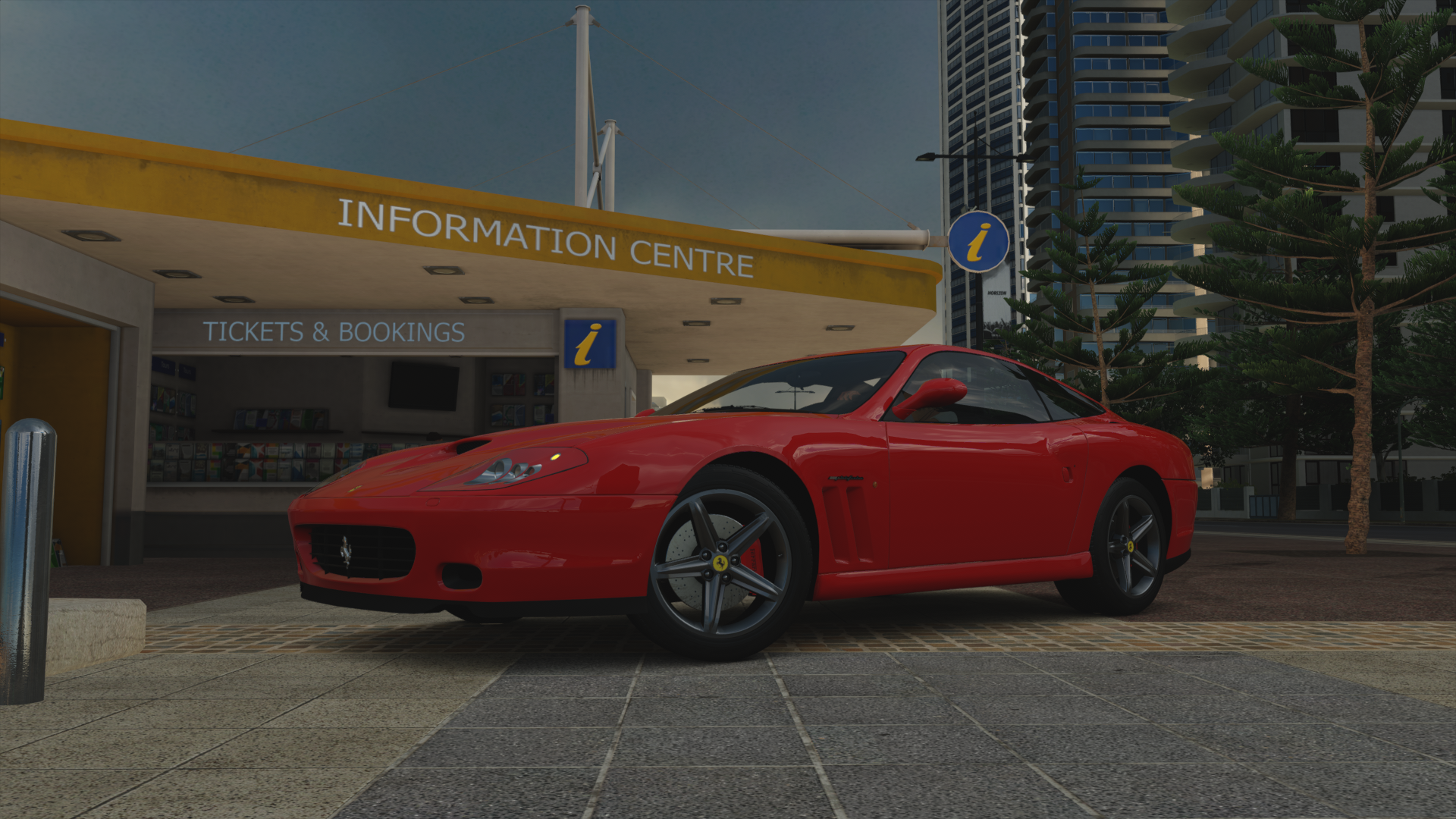 Forza Horizon 3 Ferrari Forza Video Games Red Cars Car Screen Shot Vehicle 1920x1080
