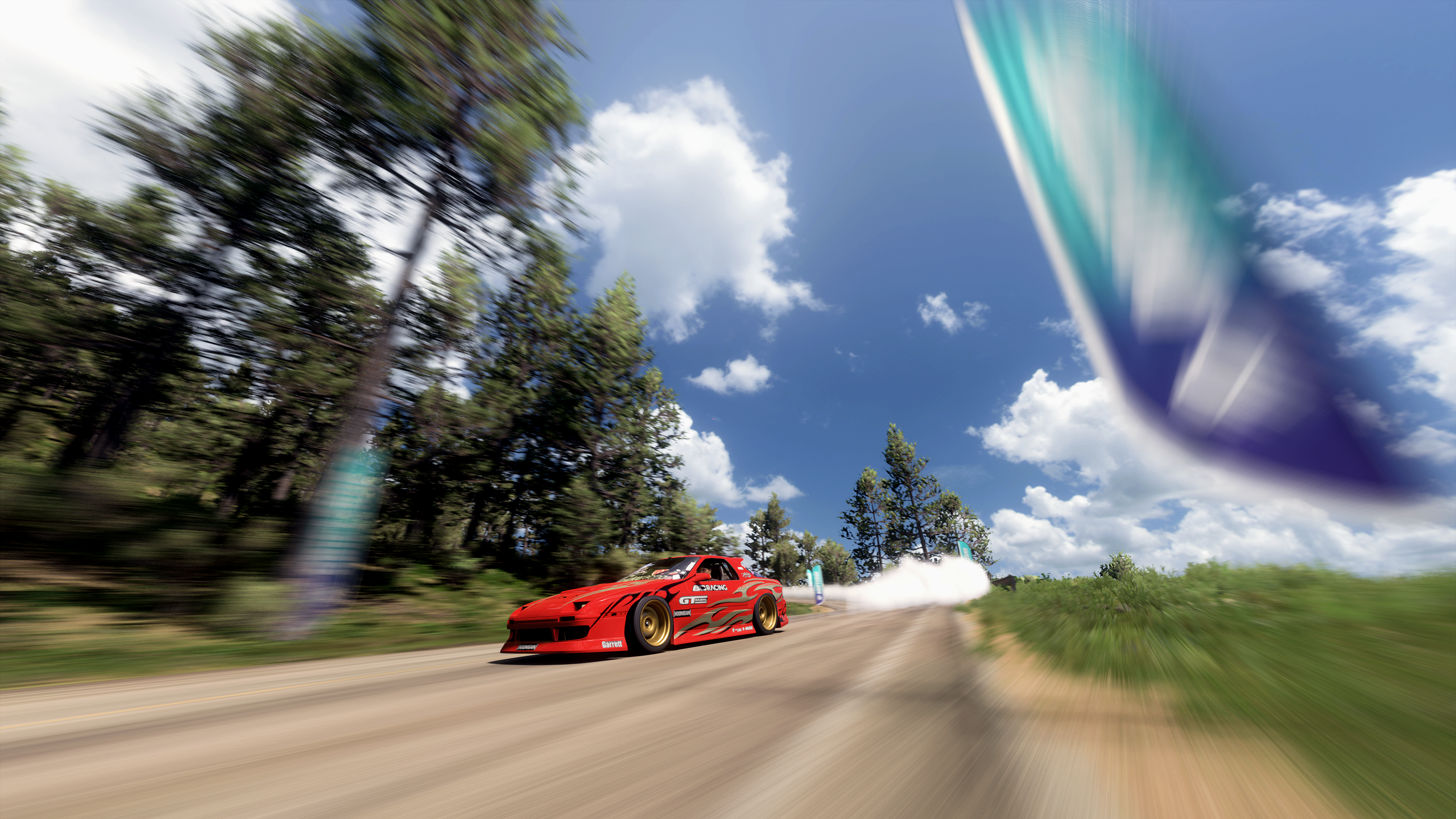 Forza Horizon 5 Video Games Mexican Drift Cars Hoonigan Mazda Mazda RX 7 Twerkstallion Drifting Fore 2560x1440