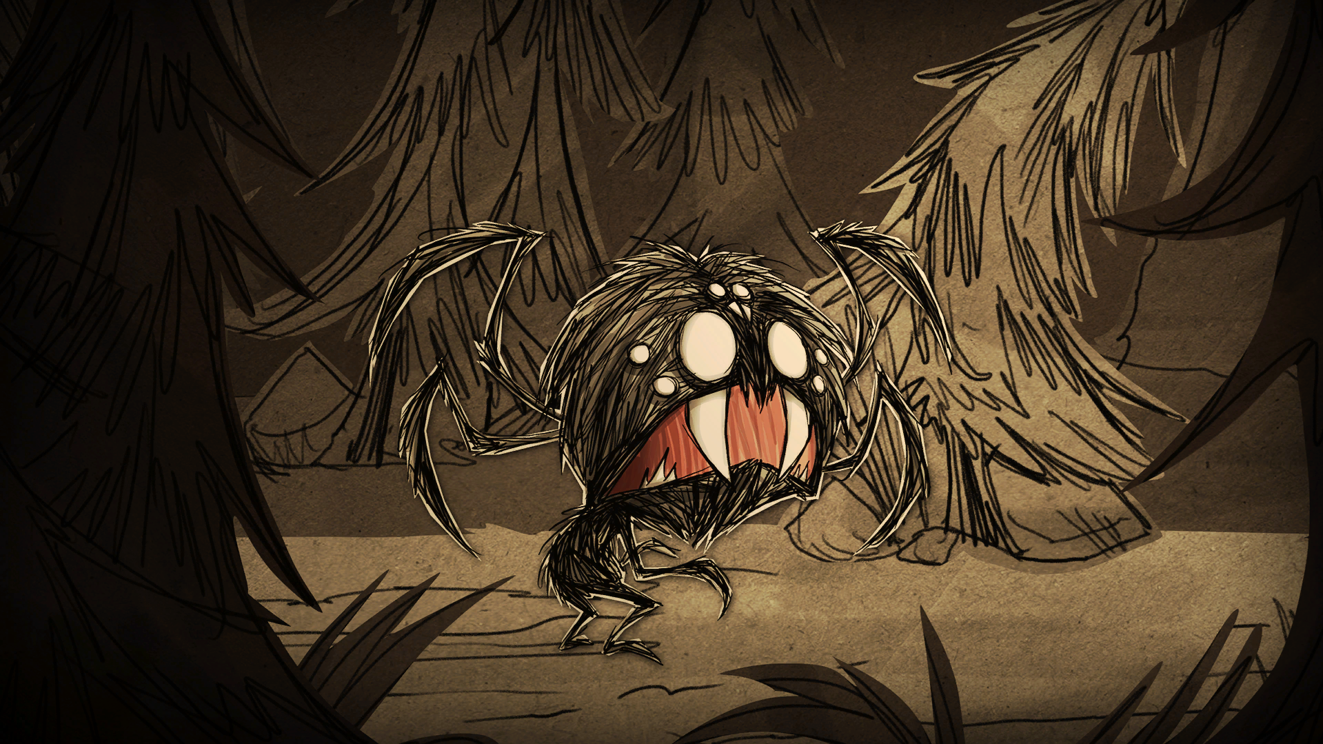 Dont Starve Webber Spider PC Gaming Video Games Creature Game Art 1919x1079