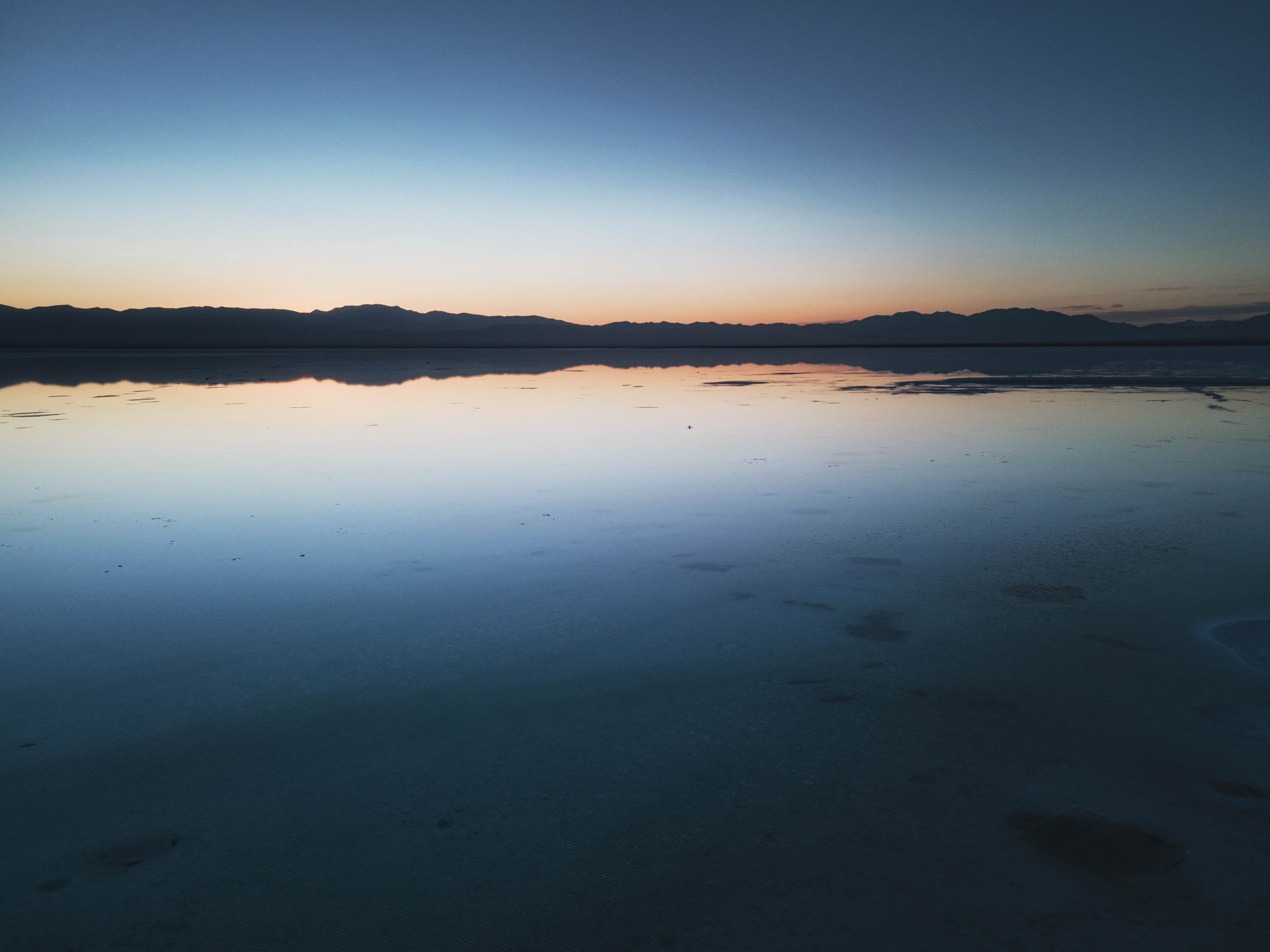 Salt Lakes Lake Landscape Sunset Drone 3823x2867