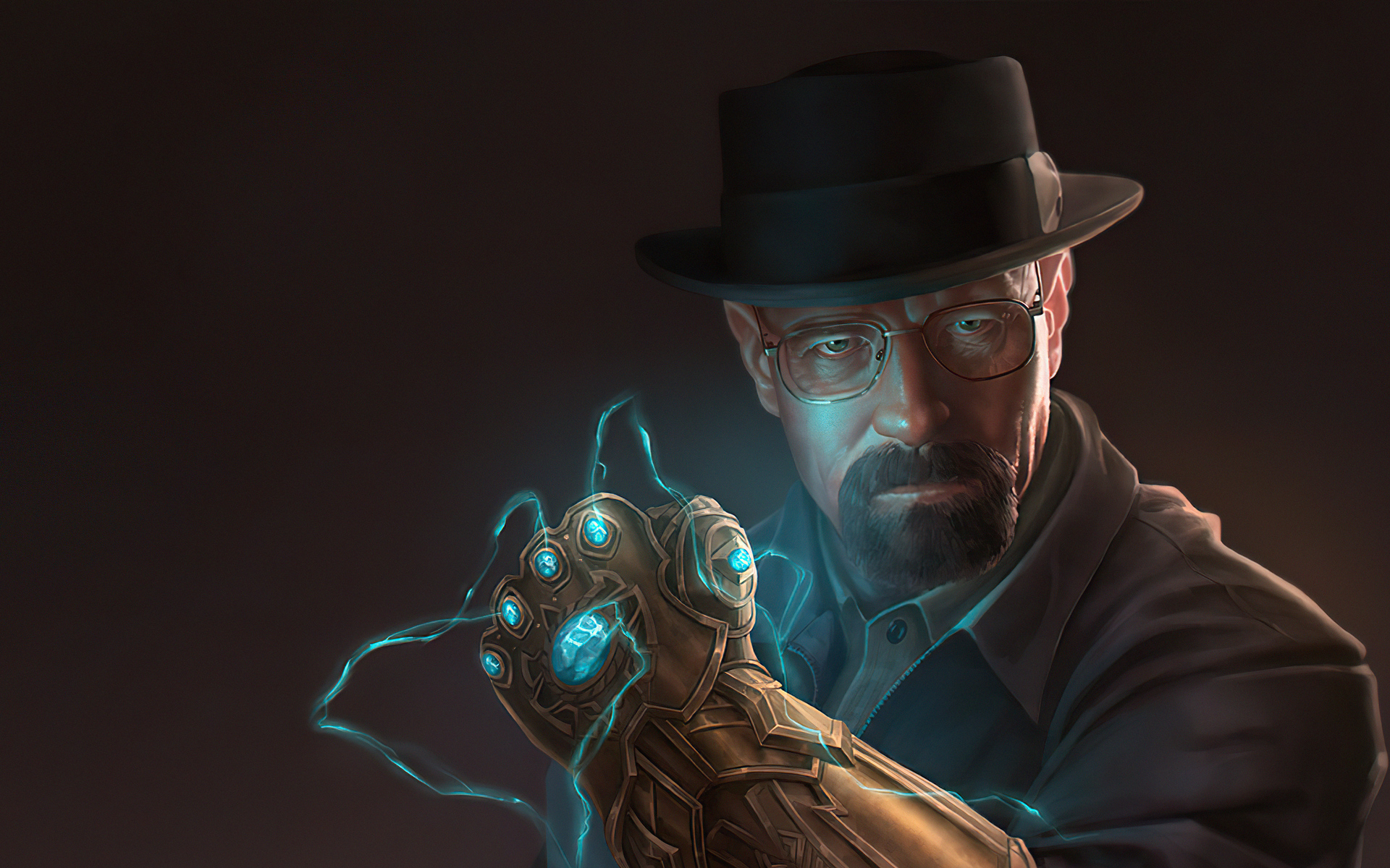 Walter White Heisenberg Infinity Gauntlet Breaking Bad Crossover TV Series 1920x1200