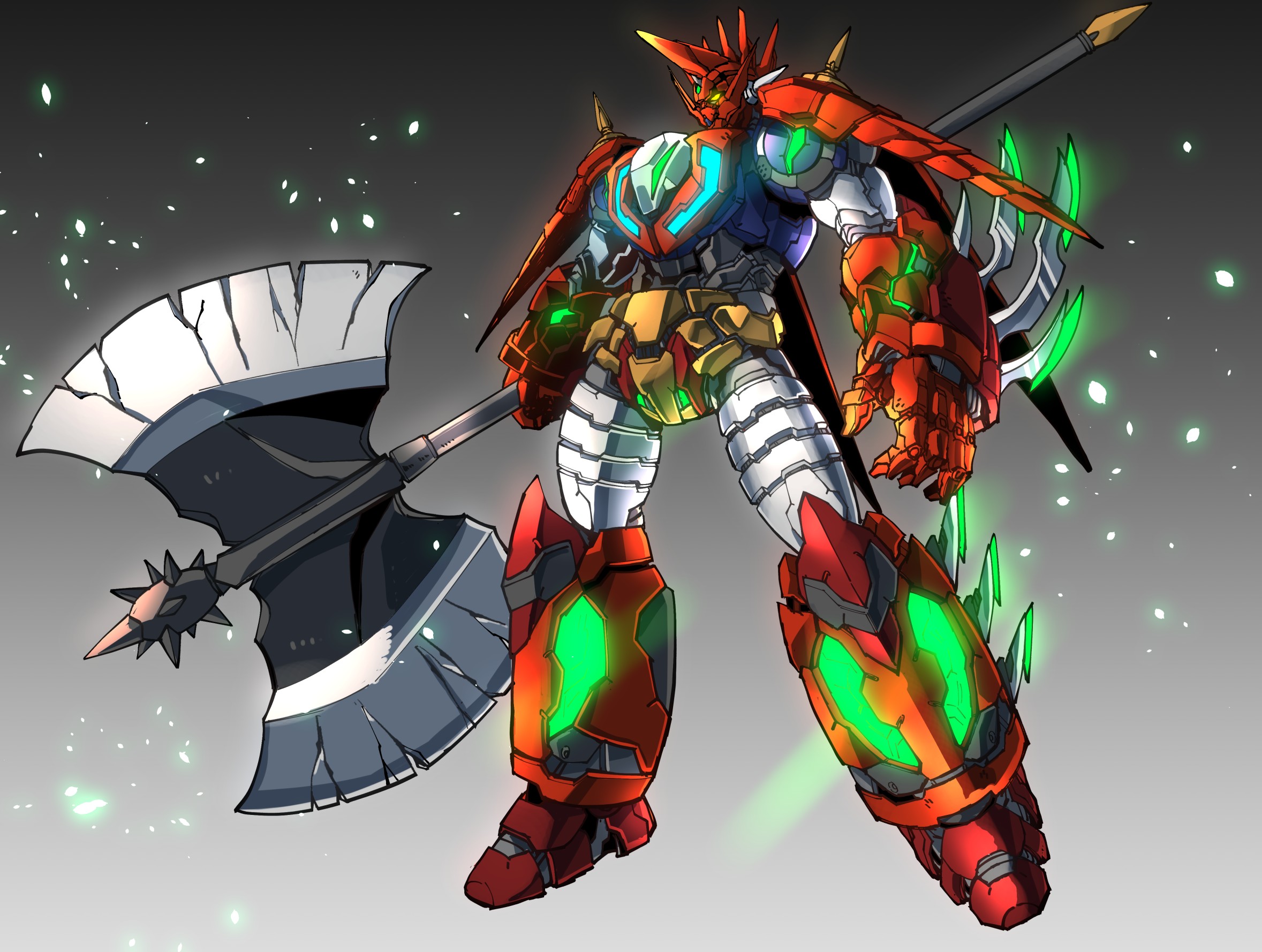 Anime Super Robot Wars Shin Getter Dragon Digital Art Artwork Fan Art Dynamic Planning Original 2357x1778