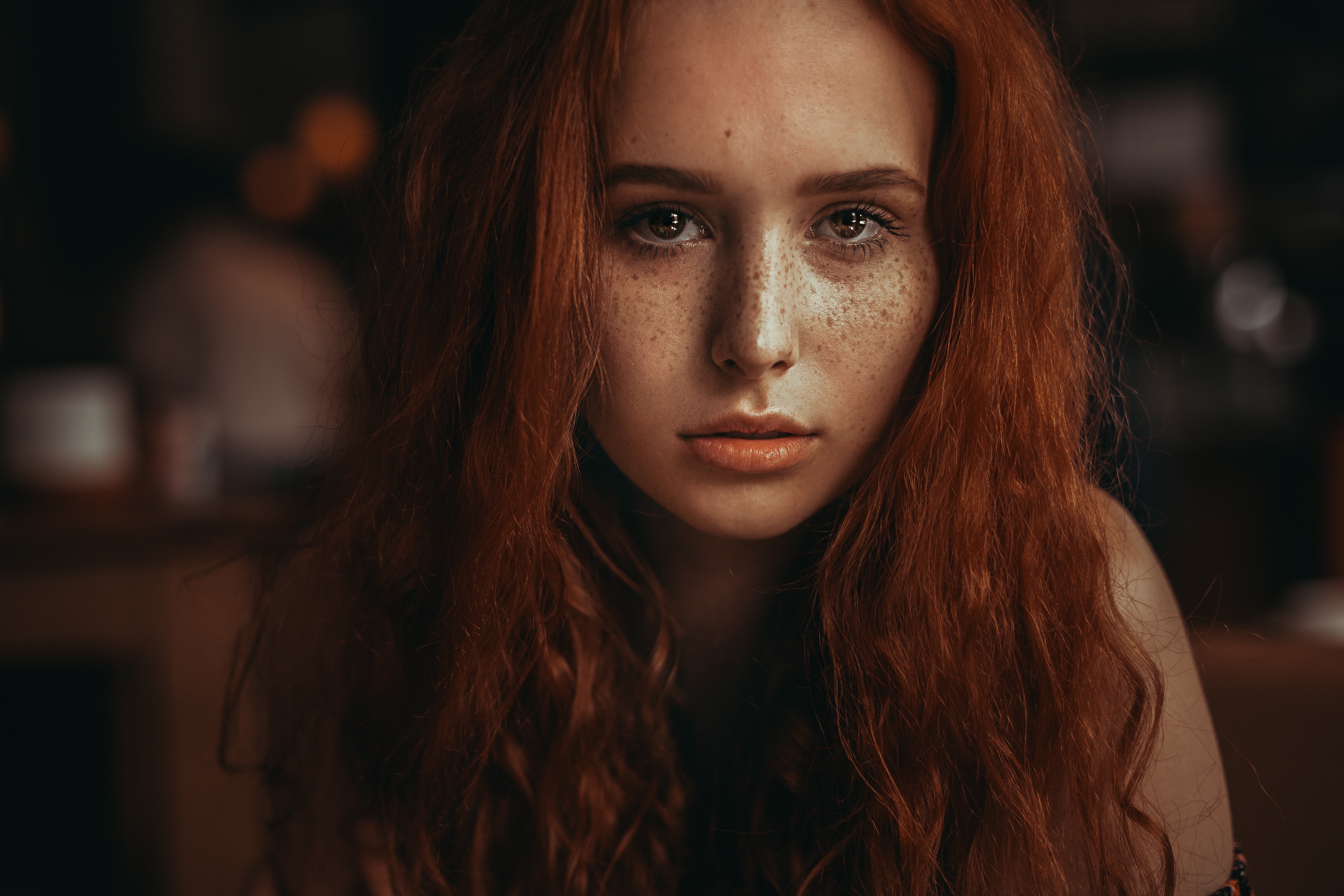 Face Freckles Redhead 5000x3333