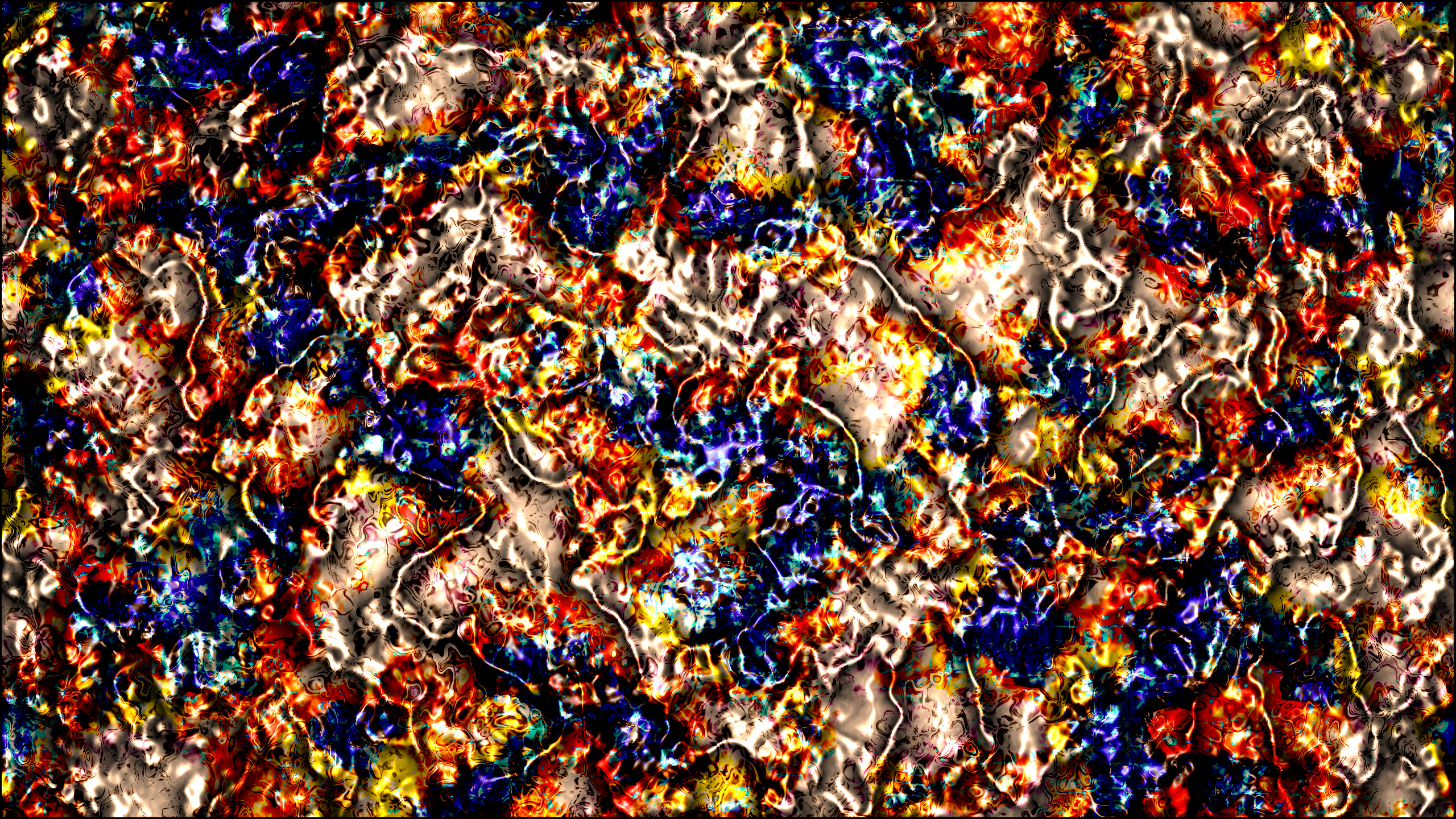 Trippy Brightness Abstract Digital Art 2560x1440