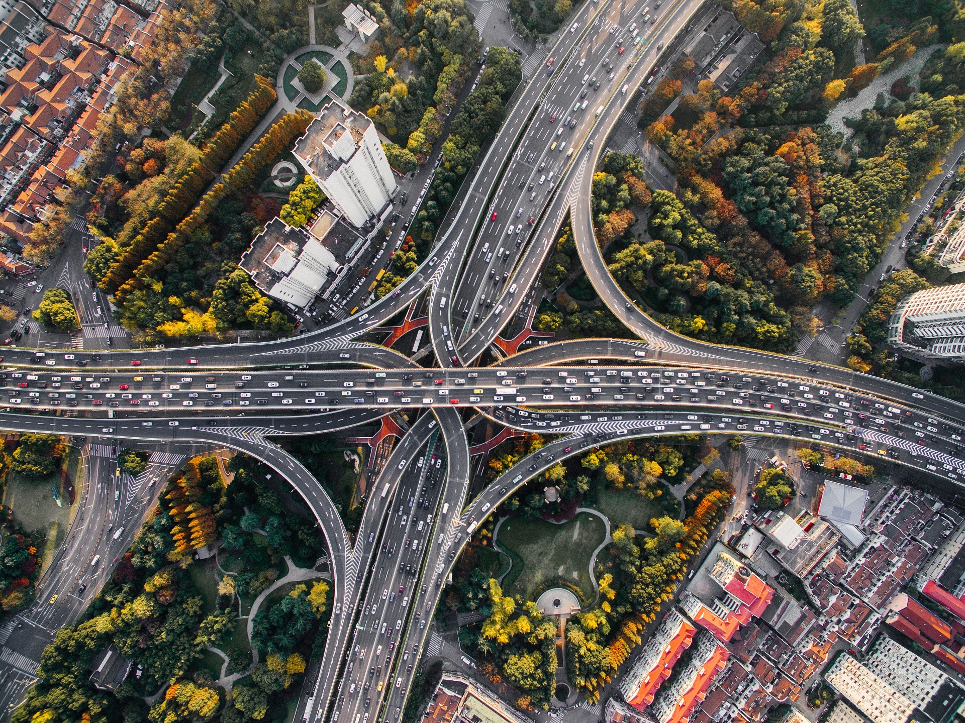 Road Intersections Birds Eye View 1920x1439