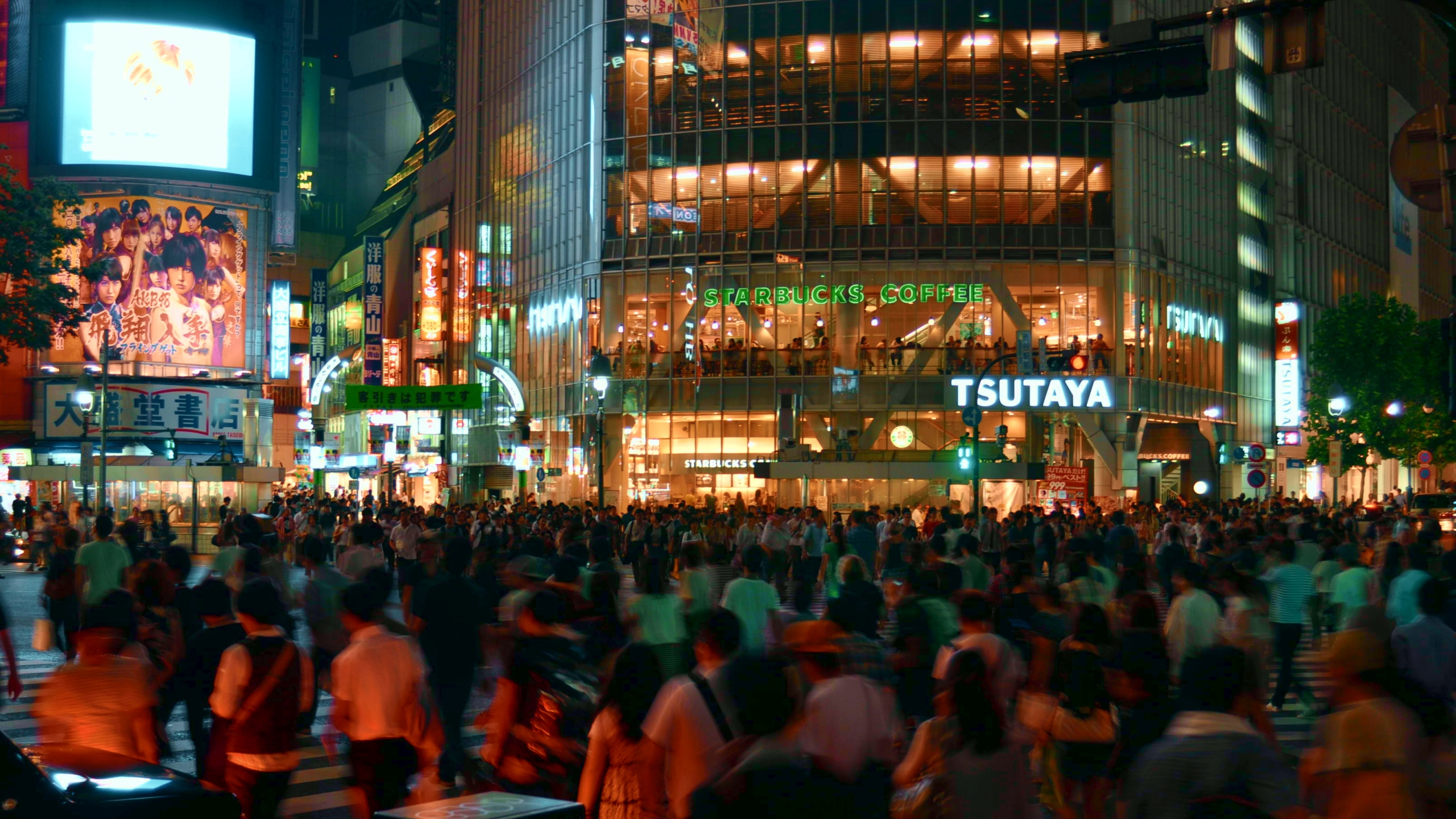 Shibuya Tokyo Prefecture Japan People 2560x1440