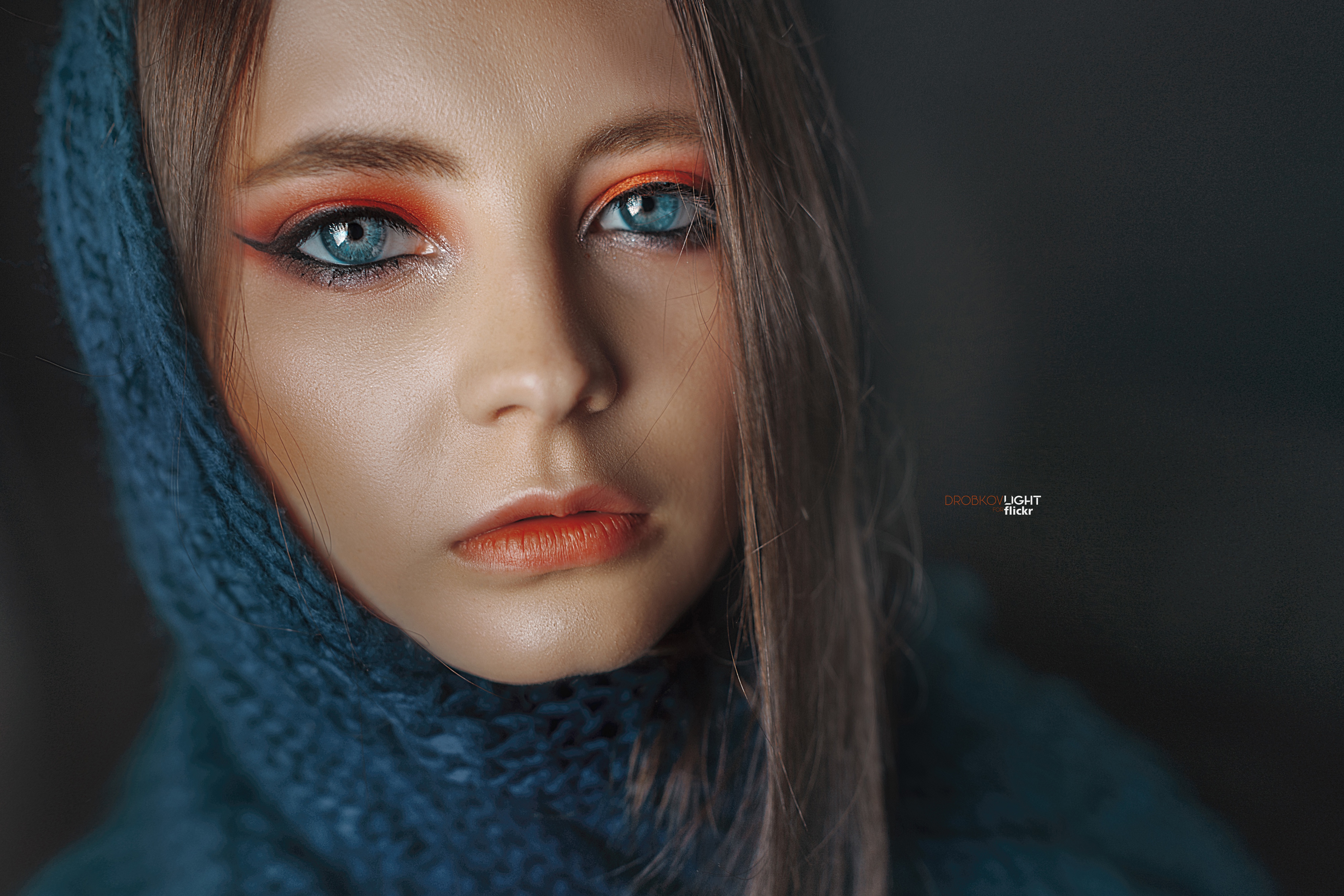 Eva Lapenko Face Hair Portrait Makeup Lips 4500x3000