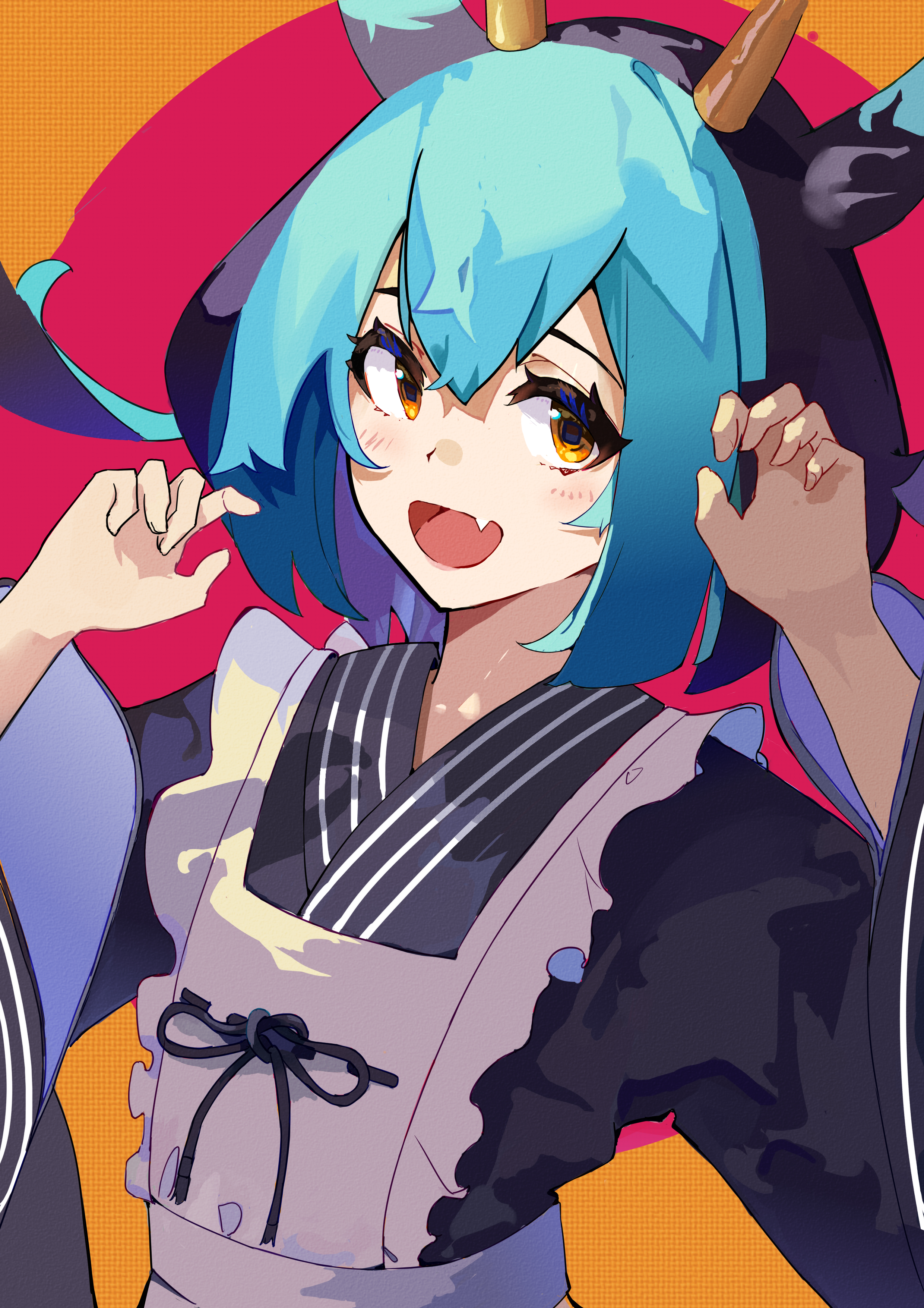 Anime Anime Girls Yu Gi Oh Trading Card Games Maid Maid Outfit Short Hair Blue Hair Laundry Dragonma 2480x3508