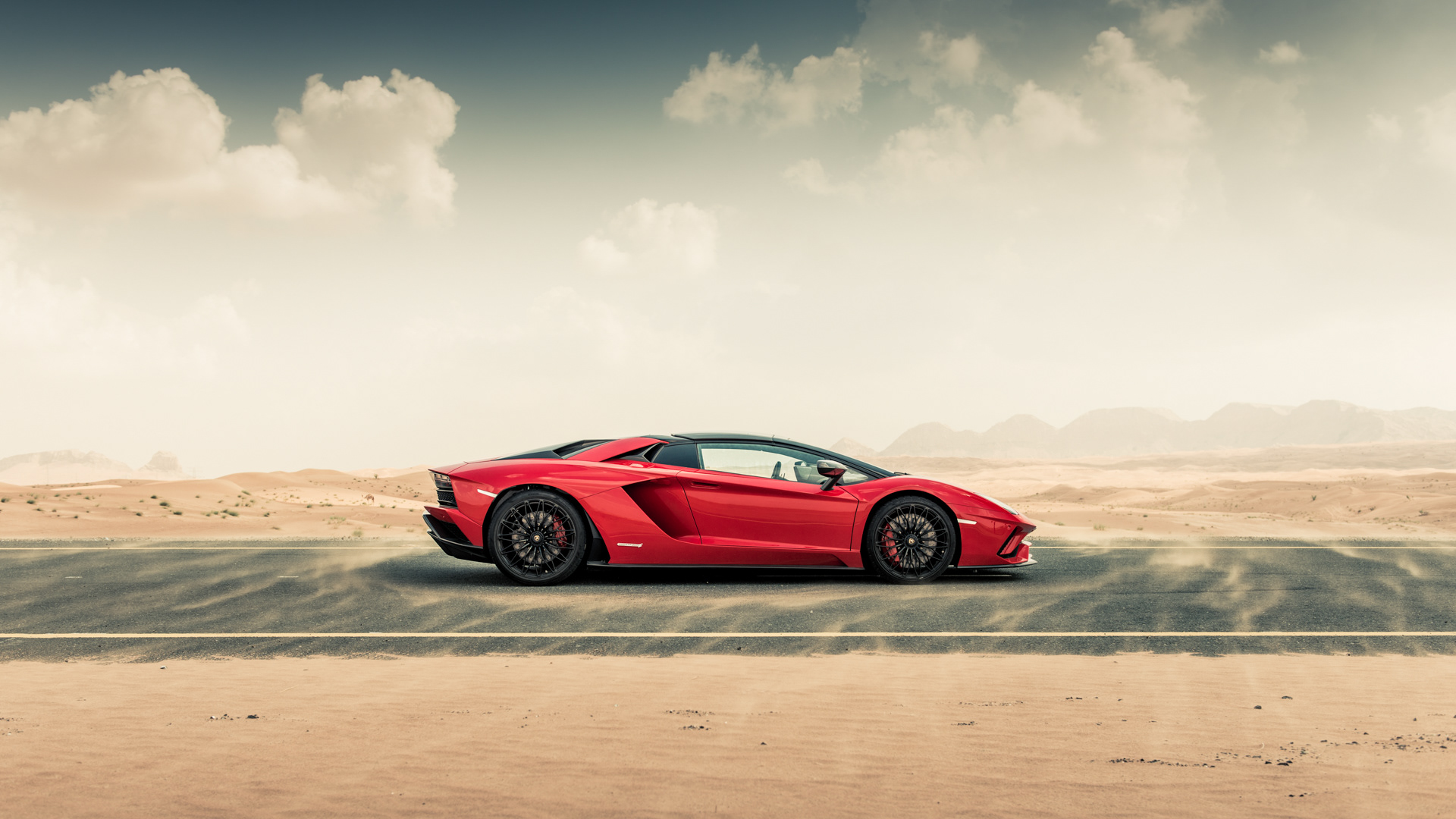 Car Lamborghini Red Car Sport Car Supercar 1920x1080