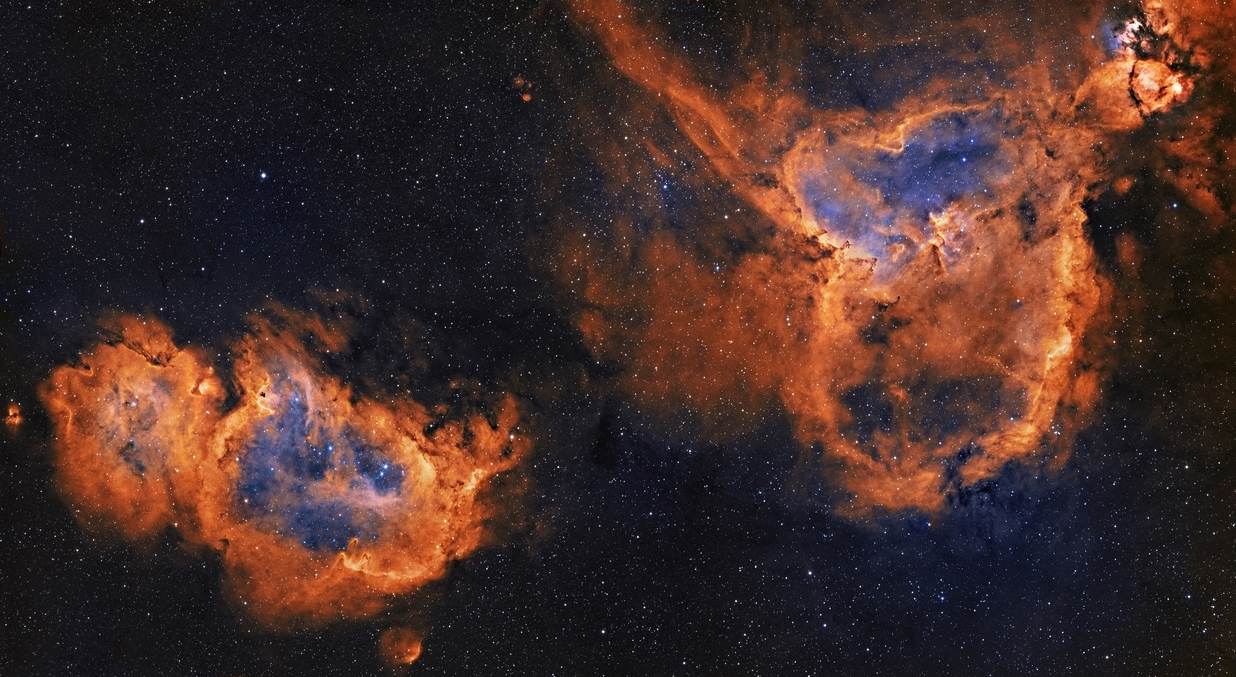 Heart Nebula Nebula Soul Nebula 5000x2737