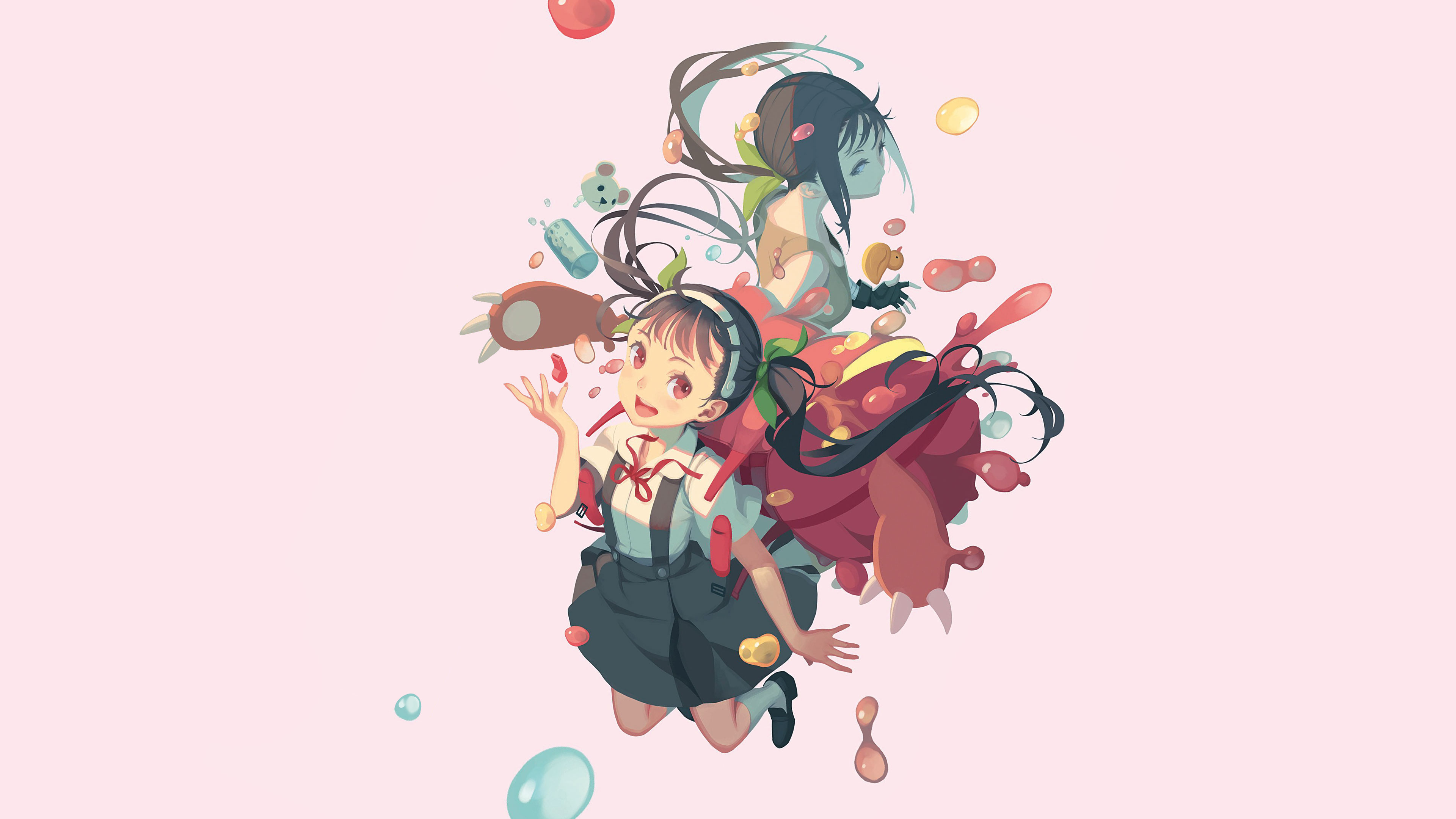Monogatari Series Anime Girls Vofan Hachikuji Mayoi Hapkan 3840x2160