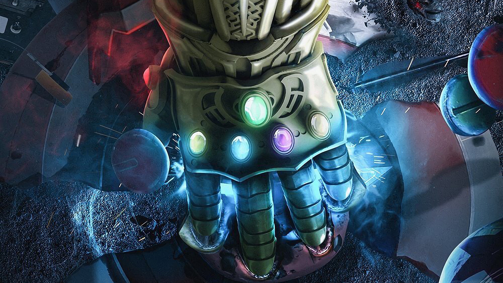Avengers Infinity Gauntlet Thanos 1920x1080