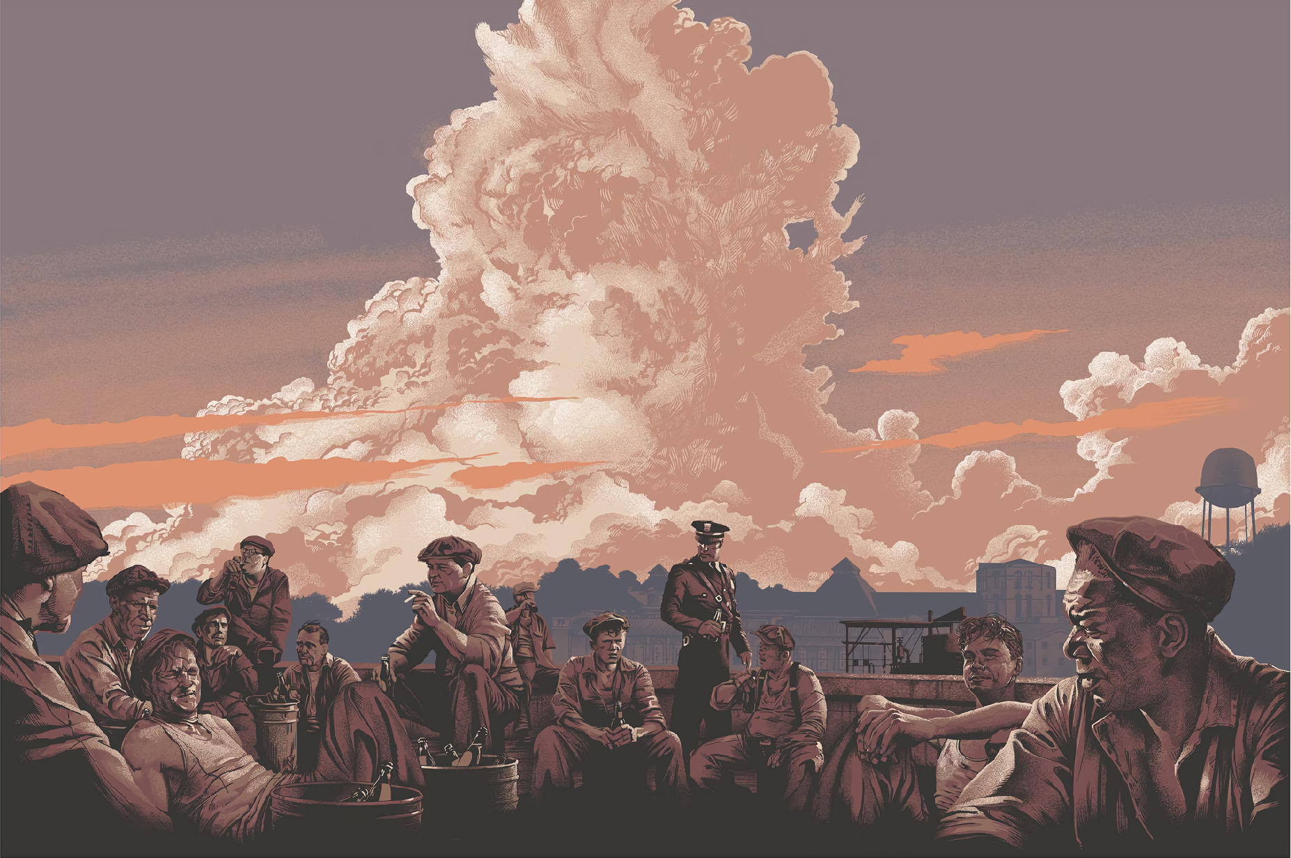 The Shawshank Redemption Movie Poster Movie Scenes Tim Robbins Morgan Freeman Clancy Brown Rooftops  1854x1232