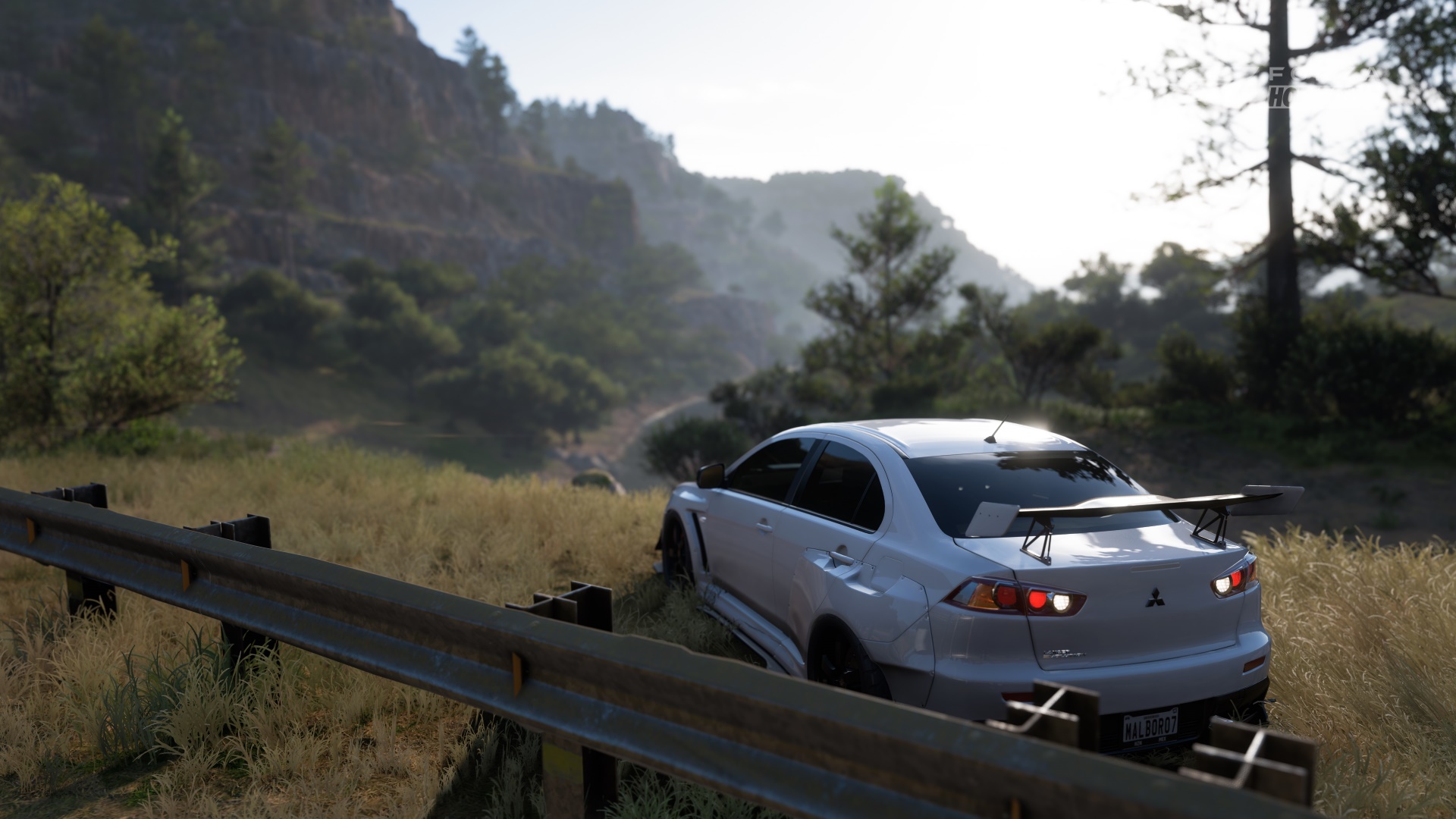 Forza Horizon 5 Car Racing Landscape Video Games Mitsubishi 1920x1080