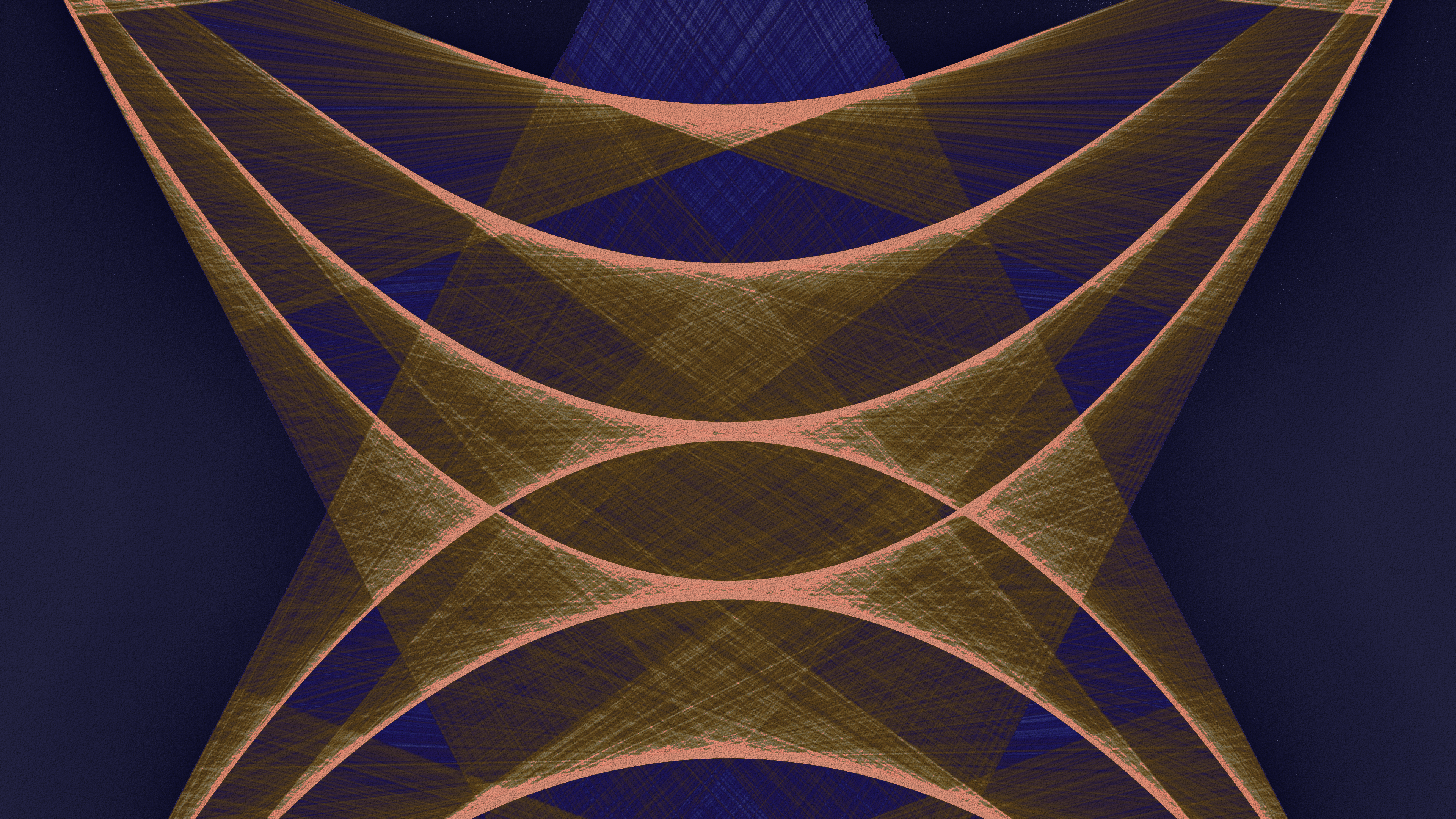 Colorful Abstract Line Art Mathematics Geometric Figures Geometry 3840x2160