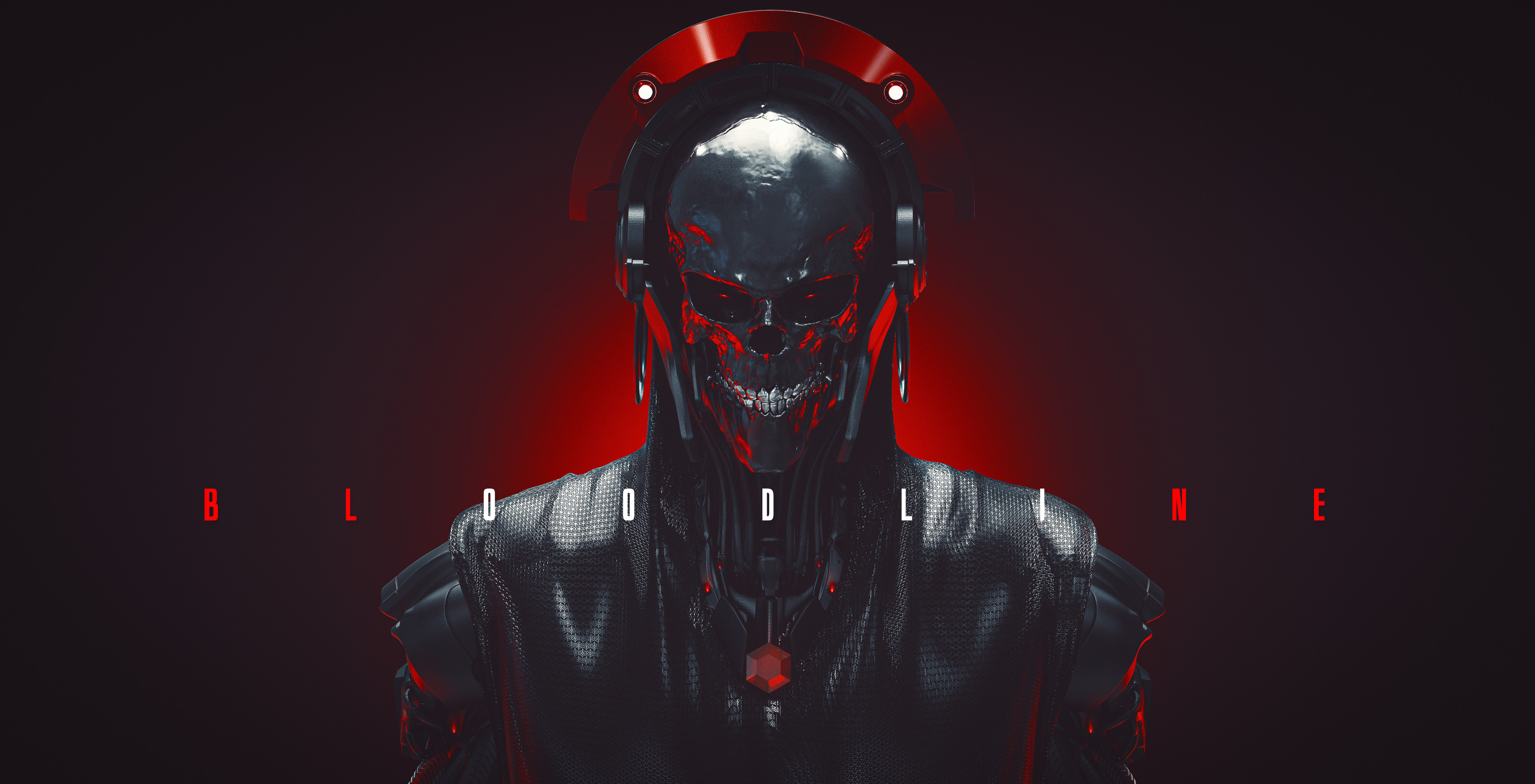 Skull Concept Art Digital Art Abrar Khan Horror Vampire The Masquerade Bloodlines 2 Devil 3840x1963