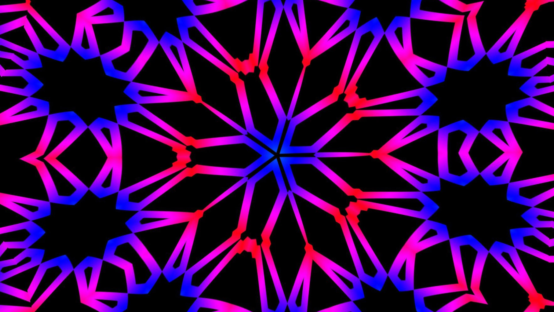 Abstract Artistic Colors Digital Art Kaleidoscope Neon Pattern Psychedelic 1920x1080