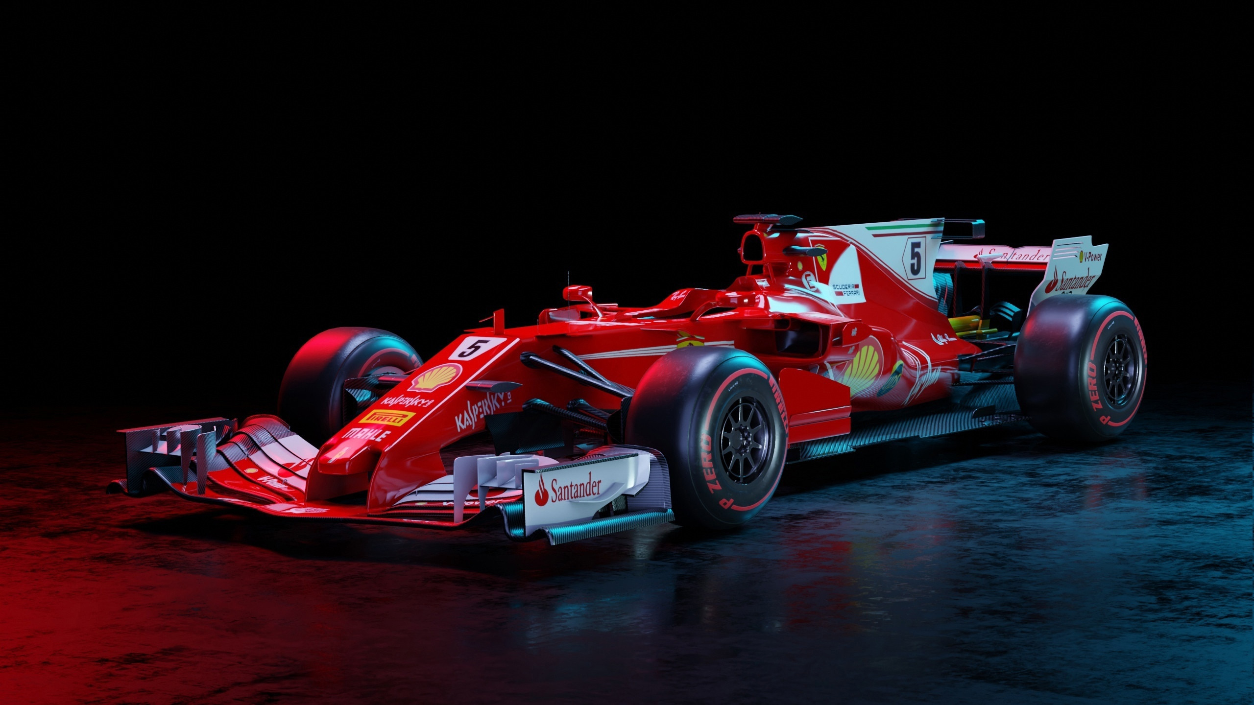 Formula 1 Red Cars CGi Racing Car Race Cars ArtStation 2560x1440