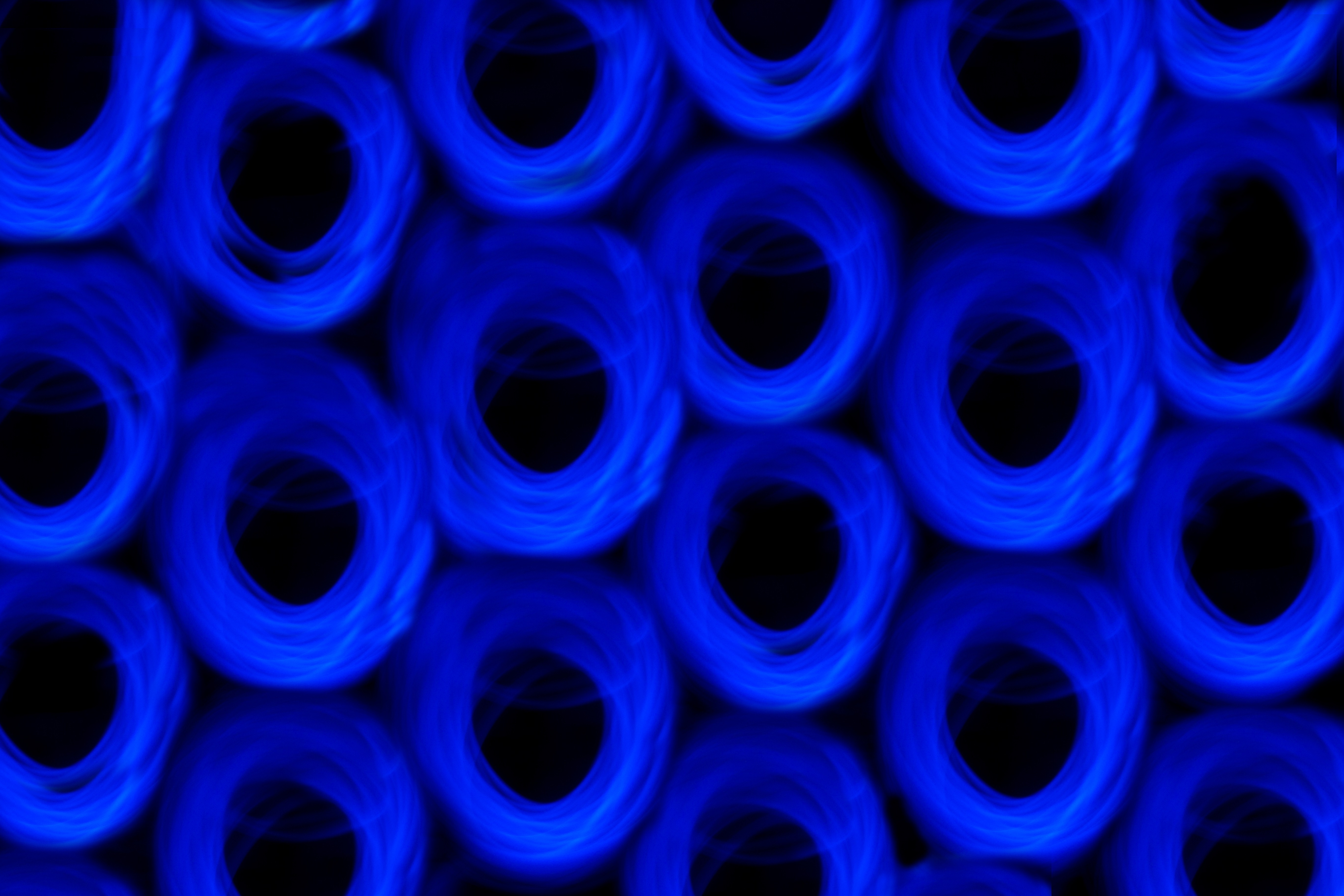 Abstract Lights Blue Pattern Texture Plastic Dark Hole Industrial 5472x3648