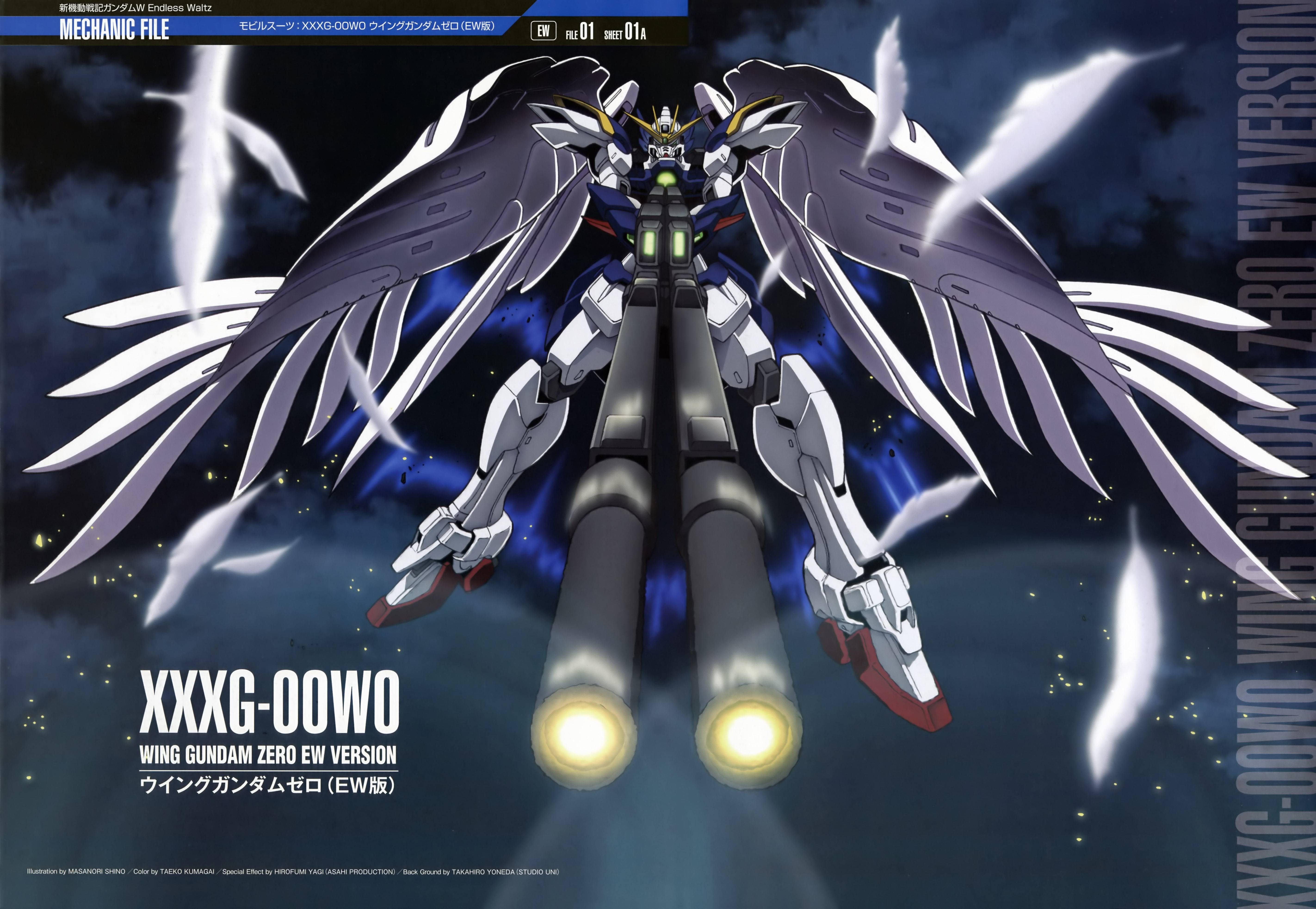 Anime Gundam Mechs Super Robot Wars Mobile Suit Gundam Wing Wing Gundam Zero Artwork Digital Art Off 5690x3932