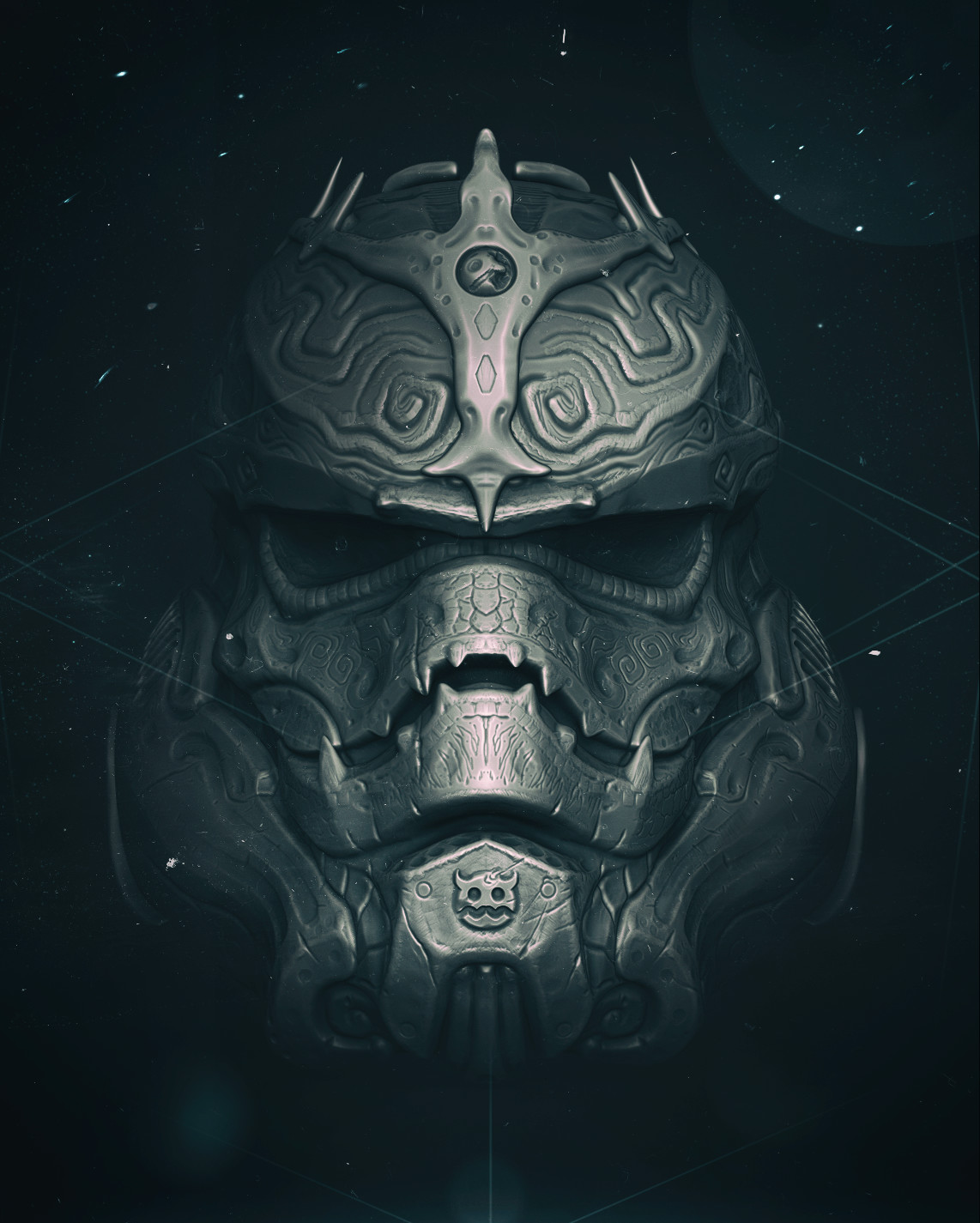 Vladimir Matyukhin Stormtrooper Fan Art Imperial Stormtrooper Star Wars Helmet Digital Art Imperial  1142x1425