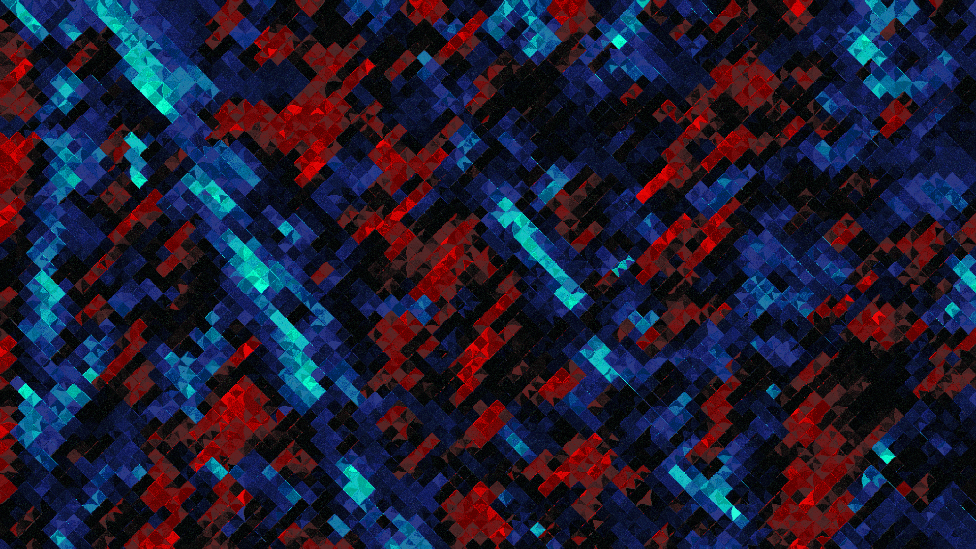 Abstract Digital Texture Red Blue Dark Pattern Shapes Minimalism Digital Art Square Tiles 1920x1080