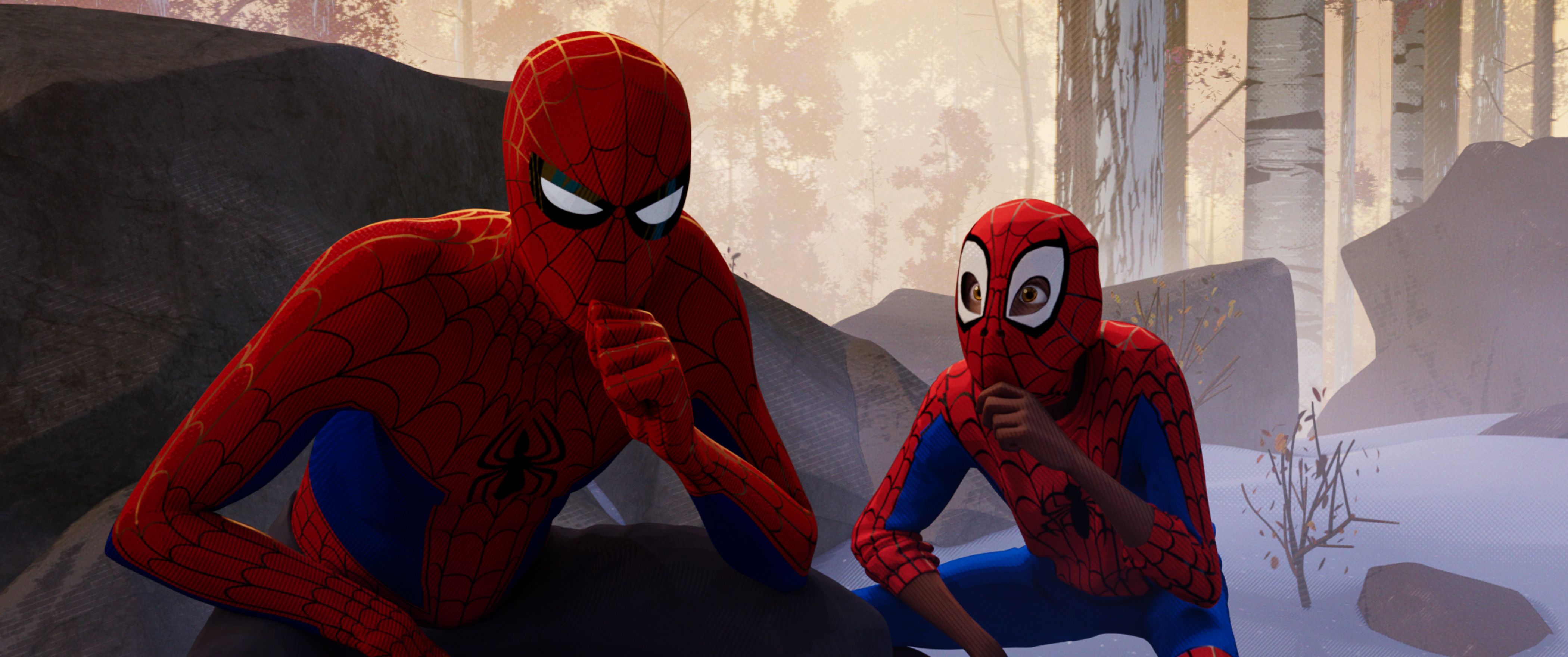 Miles Morales Peter Parker Spider Man 4200x1760