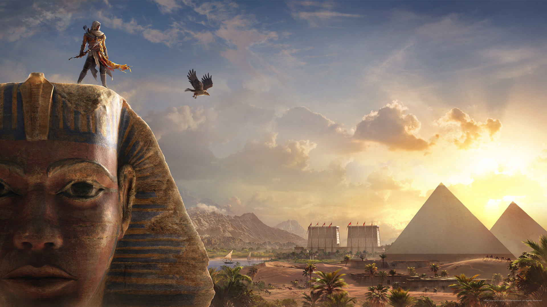 Bayek Of Siwa Sphinx Pyramid 1920x1080