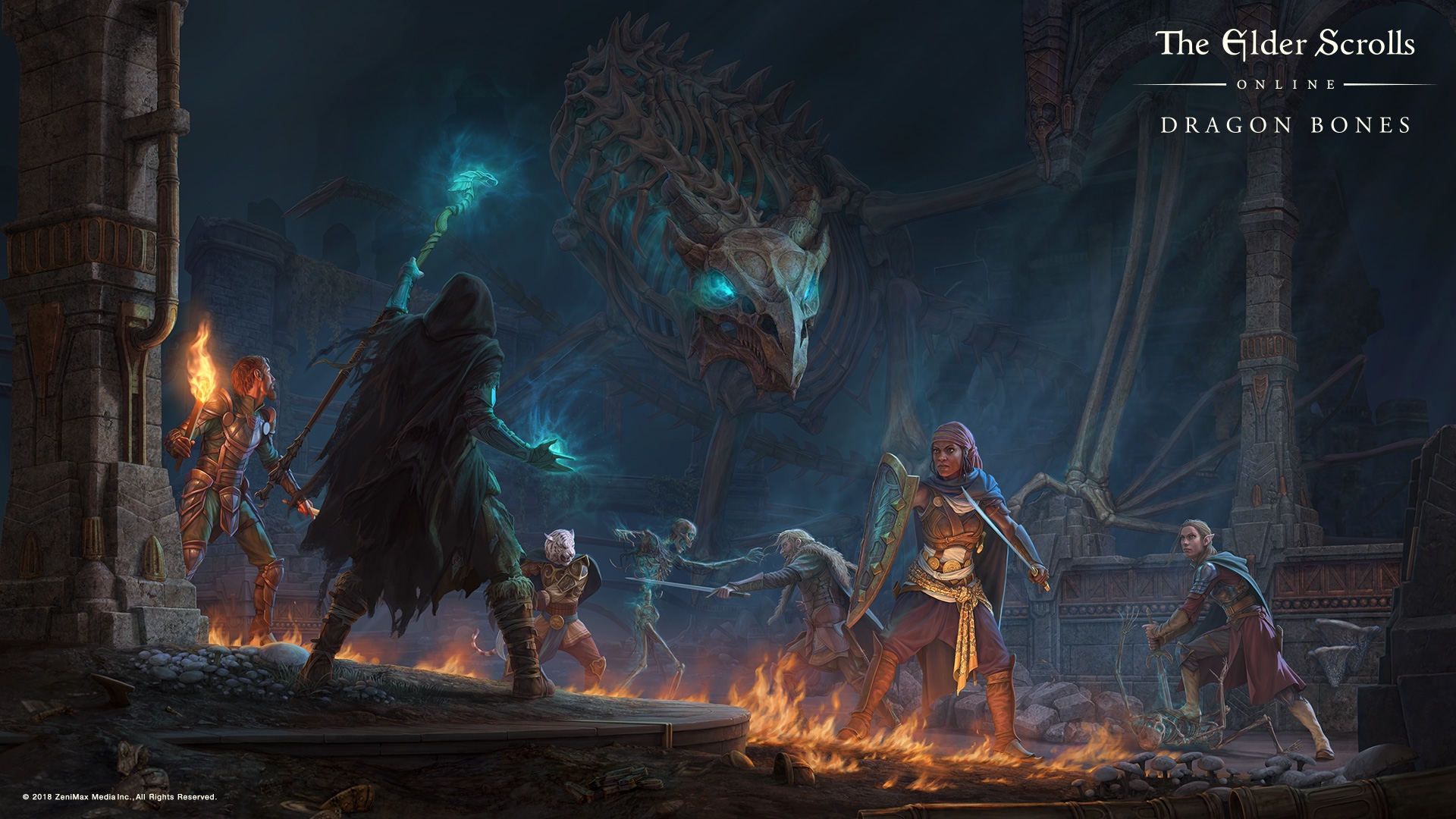 The Elder Scrolls Online The Elder Scrolls Online Dragon Bones RPG Video Games PC Gaming 2018 Year 1920x1080