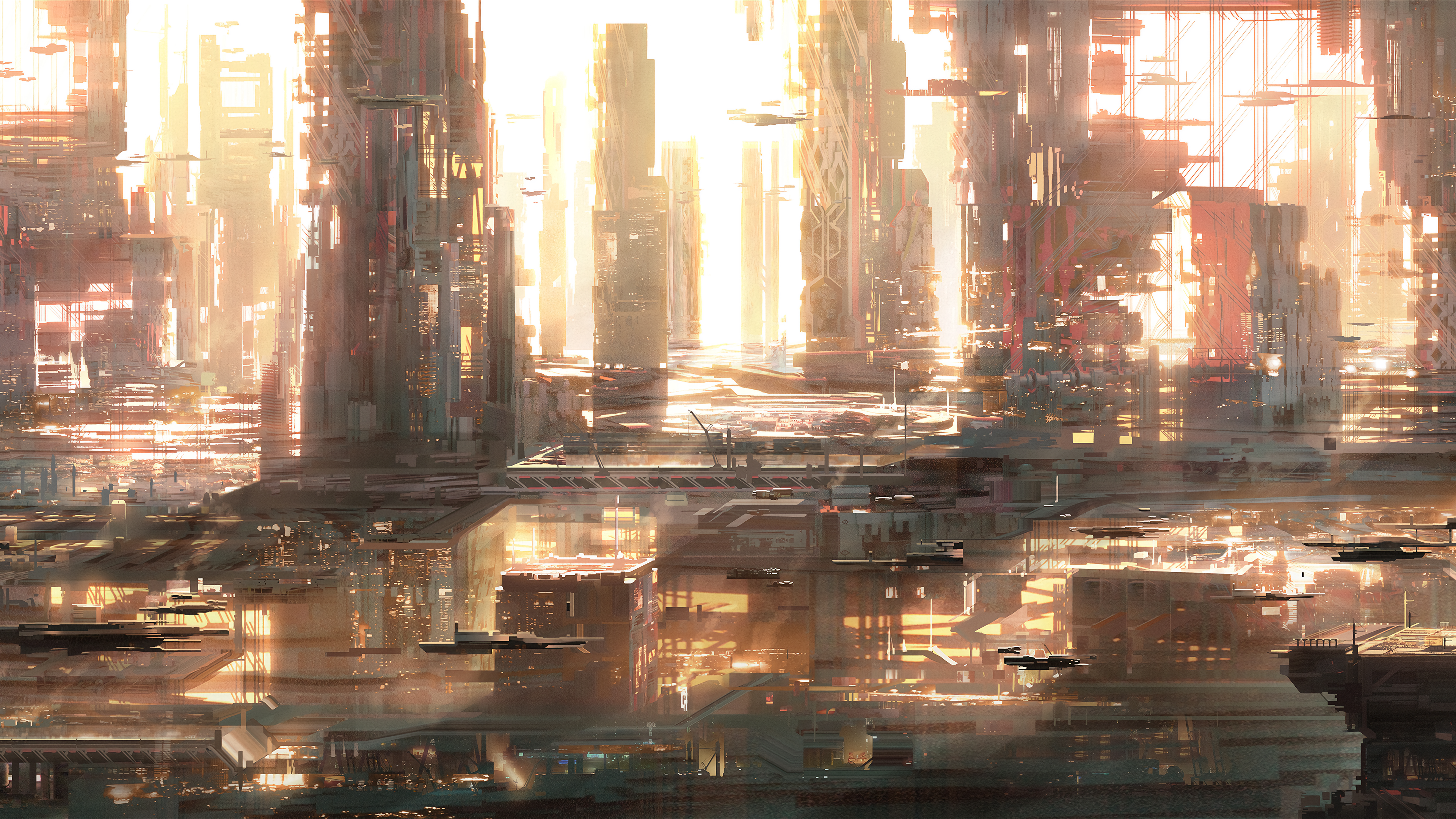 Sci Fi City 3840x2160