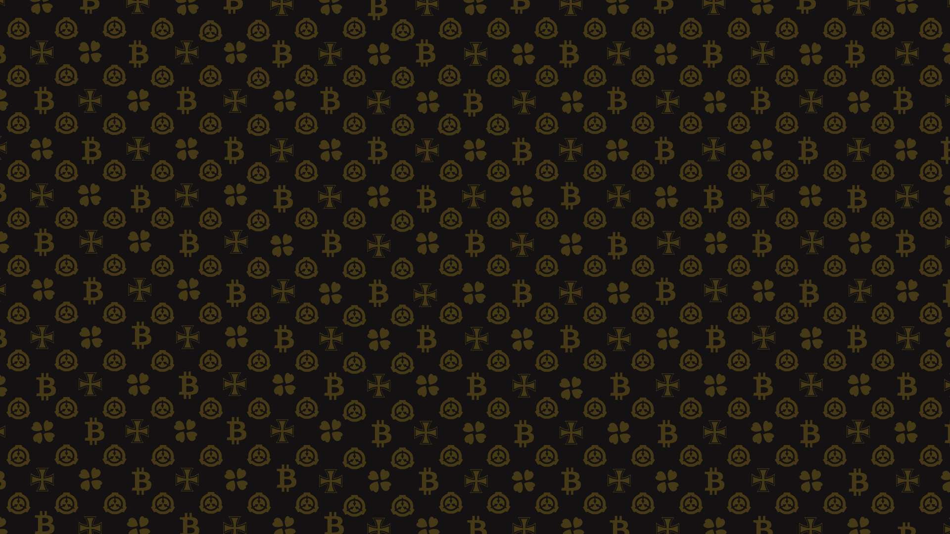 Pattern 4chan SCP Foundation Scp Bitcoin Cross 1920x1080