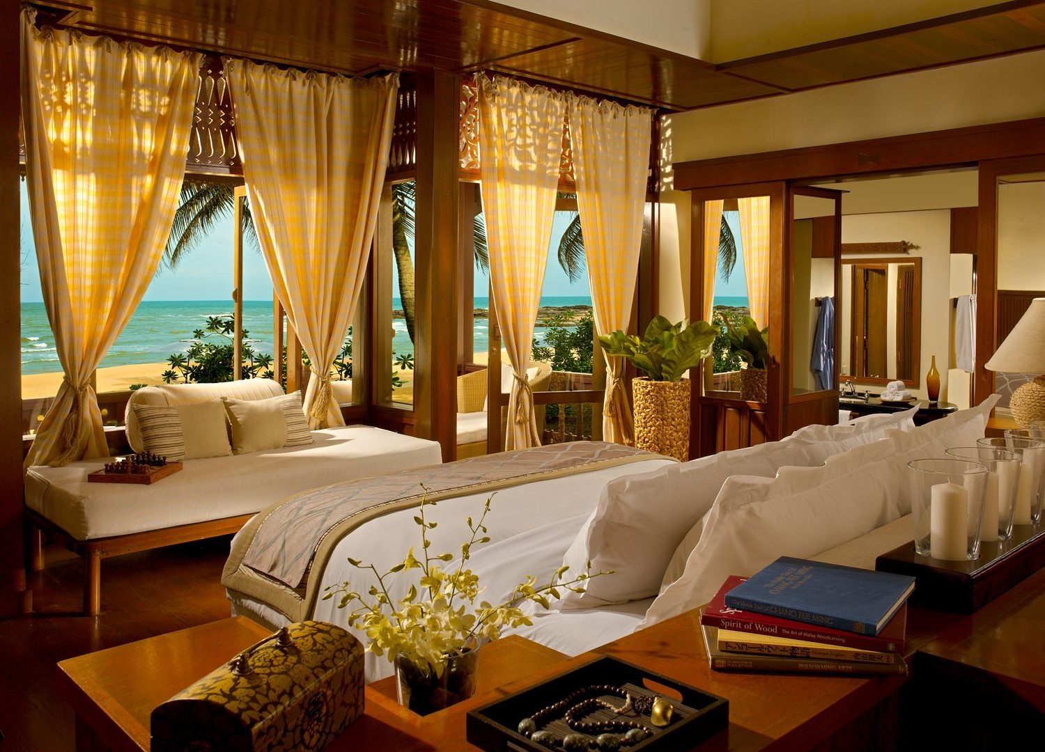 Malaysia Hotel Room Bedroom Interior Interior Design Beach Ocean View Bed 1500x1080