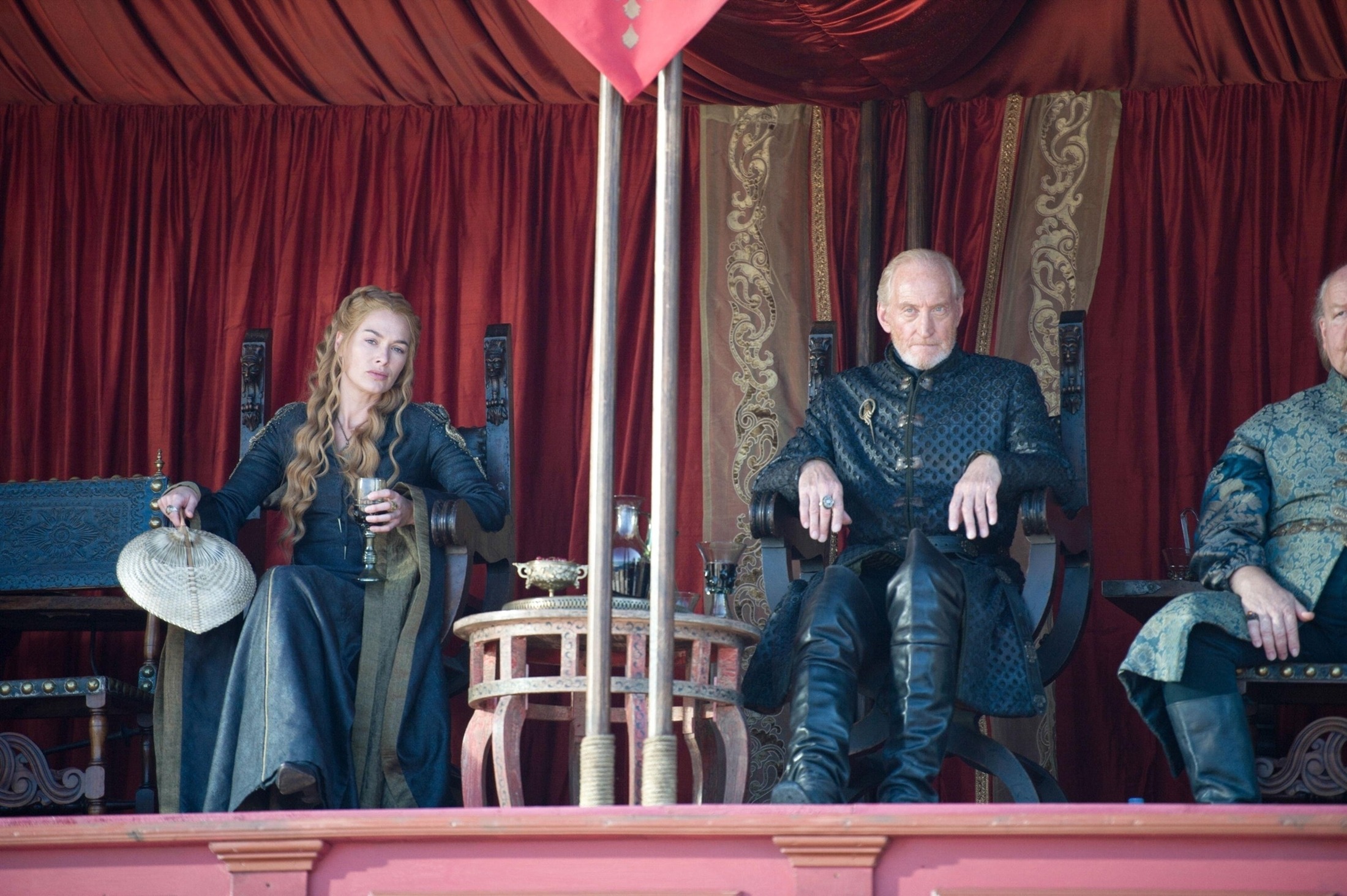Cersei Lannister Tywin Lannister Lena Headey 2200x1464
