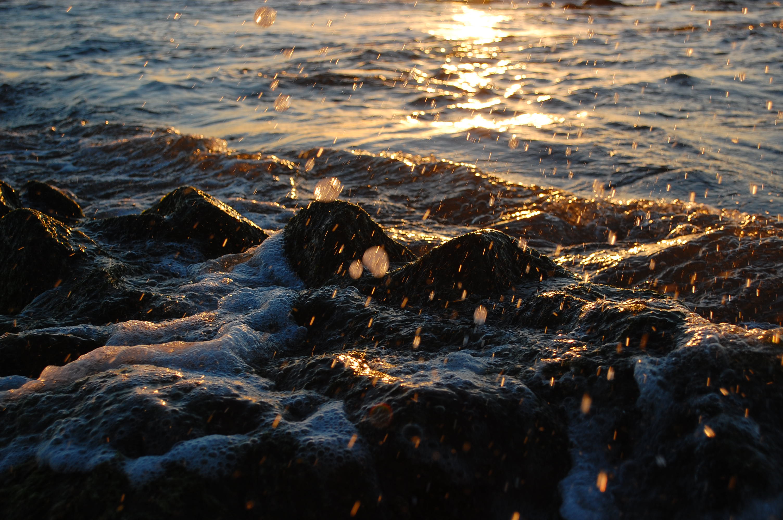Uruguay La Paloma Photography Water Rocks Sea Waves 3008x2000