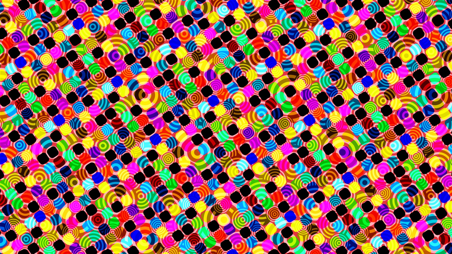 Colorful Square Pattern 1920x1080
