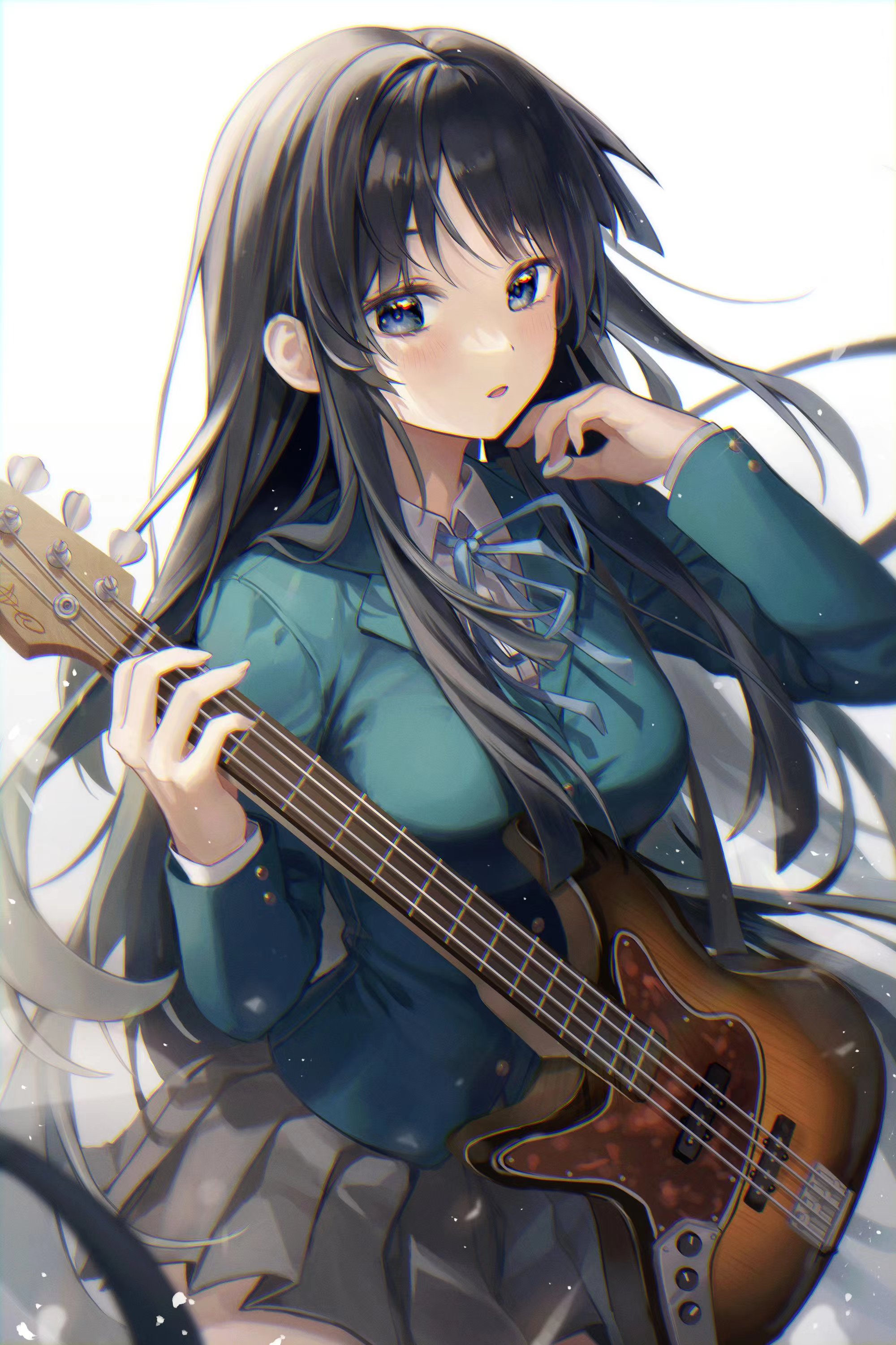 Anime Anime Girls Aimbek K ON Guitar Akiyama Mio Wallpaper -  Resolution:2000x3000 - ID:1296283 