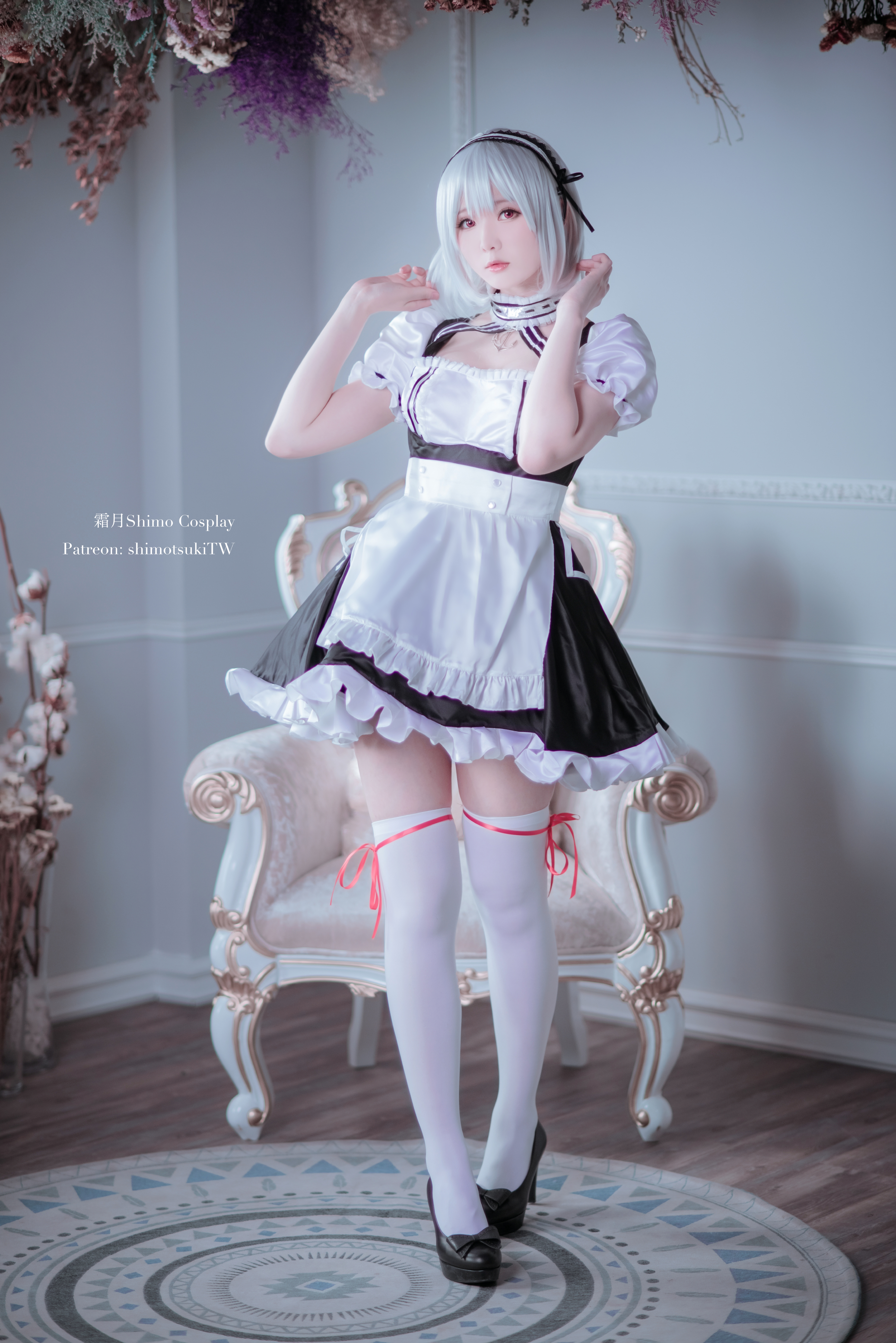 Women Asian Model Cosplay Sirius Azur Lane Azur Lane Video Games Maid Dress Maid Outfit Indoors Wome 3337x5000