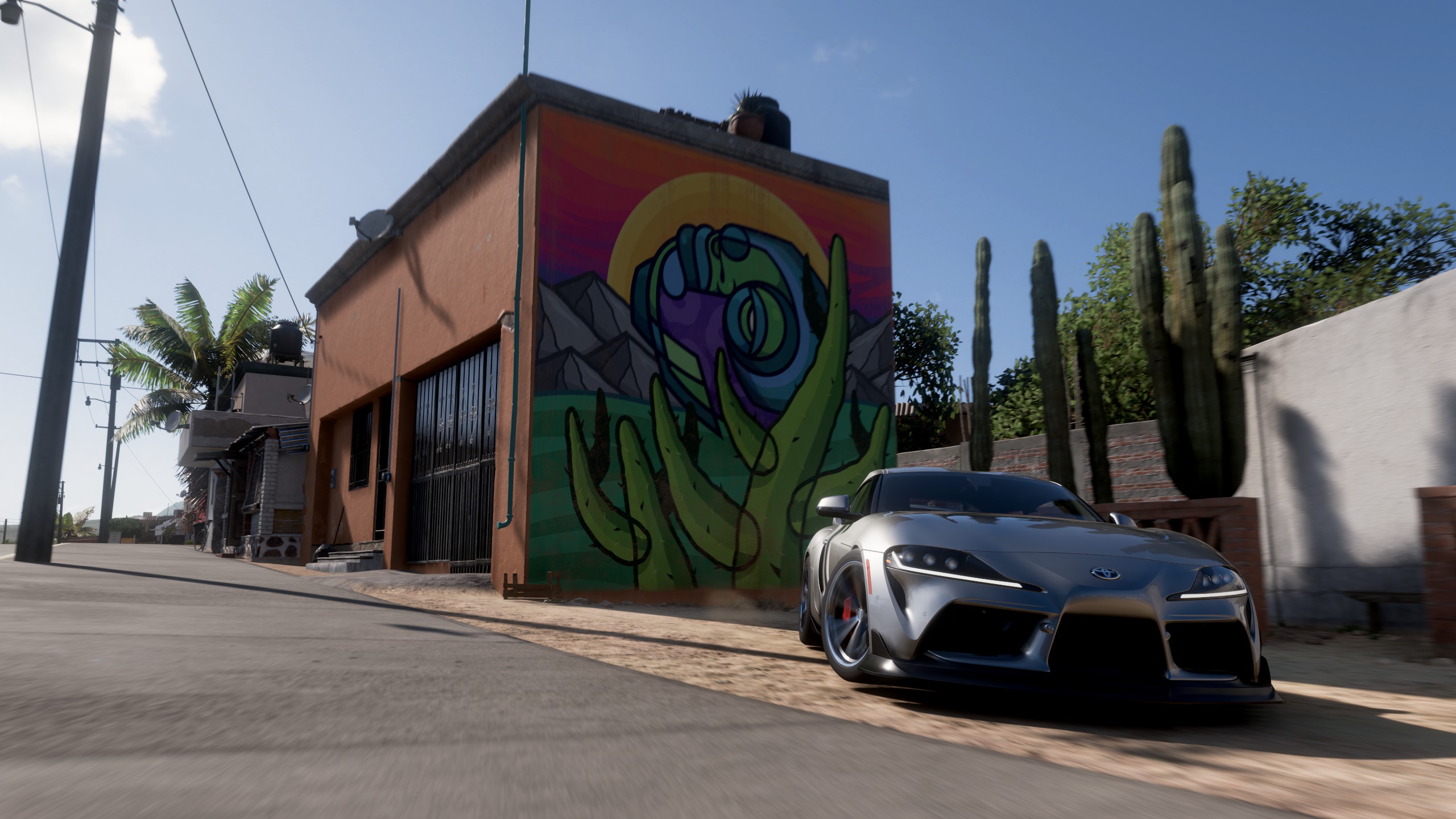 Toyota Supra Forza Forza Horizon 5 Screen Shot Mexico Car Mural 2560x1440