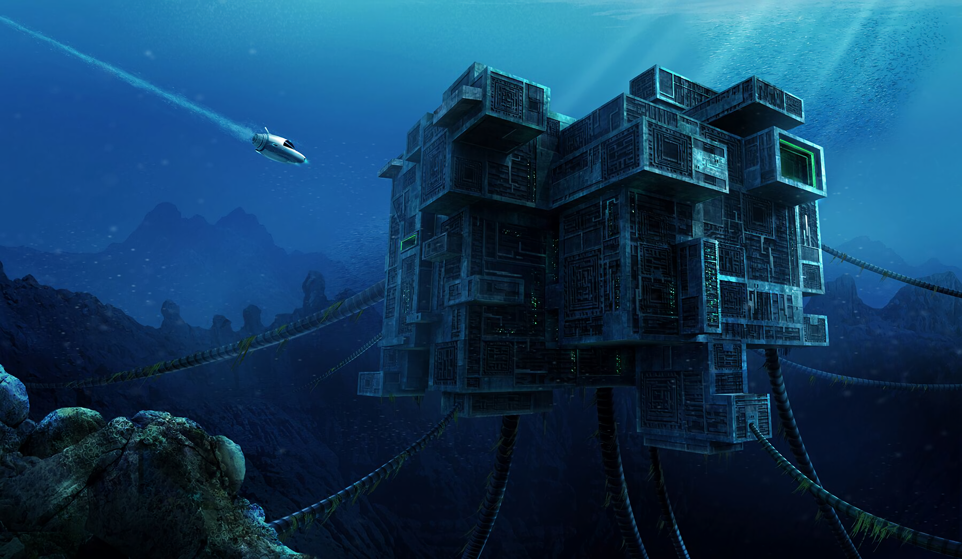 Subnautica Video Games Underwater 1920x1117