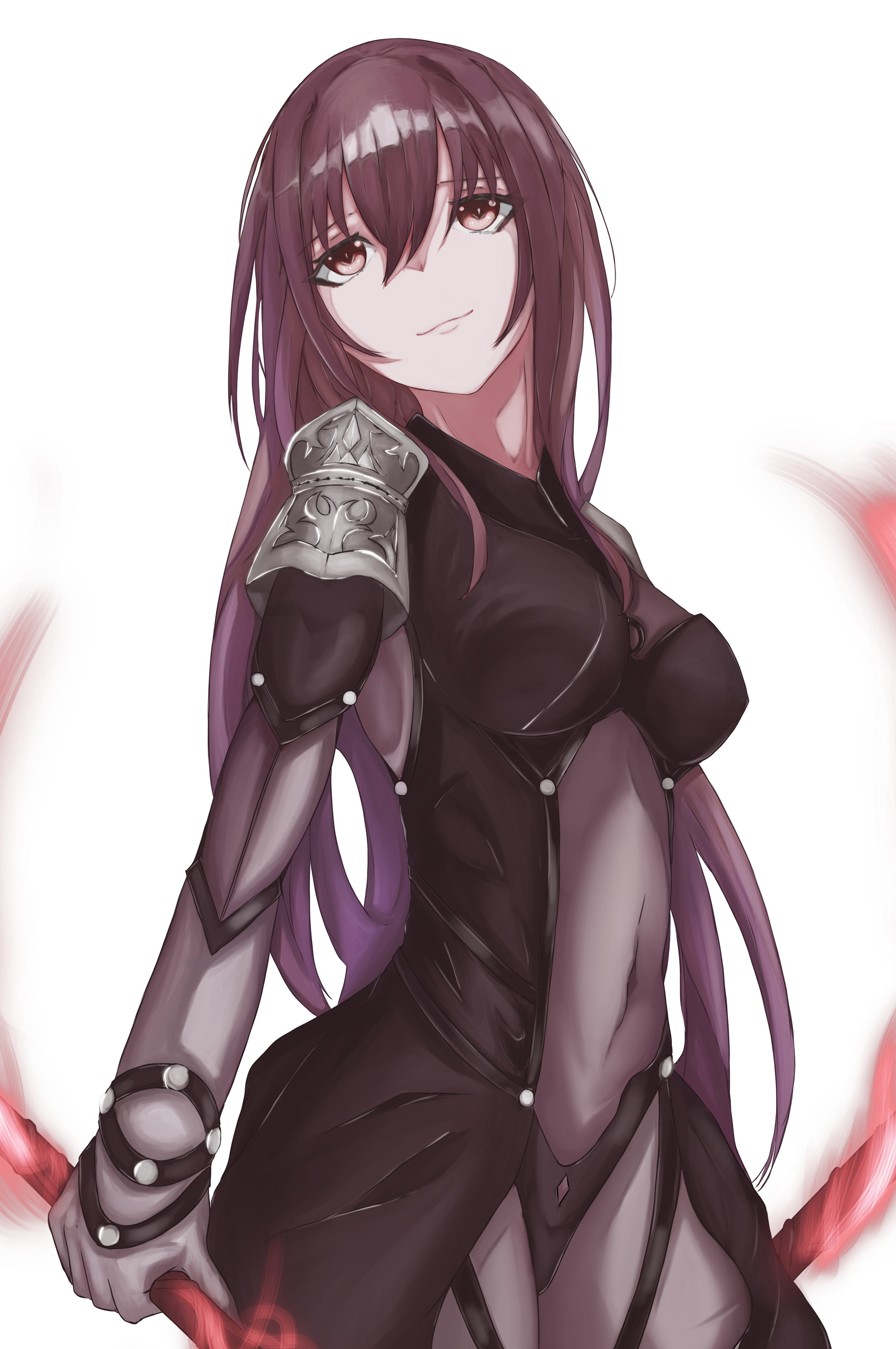 Anime Anime Girls Fate Series Fate Grand Order Scathach Long Hair Purple Hair Artwork Digital Art Fa 2718x4093