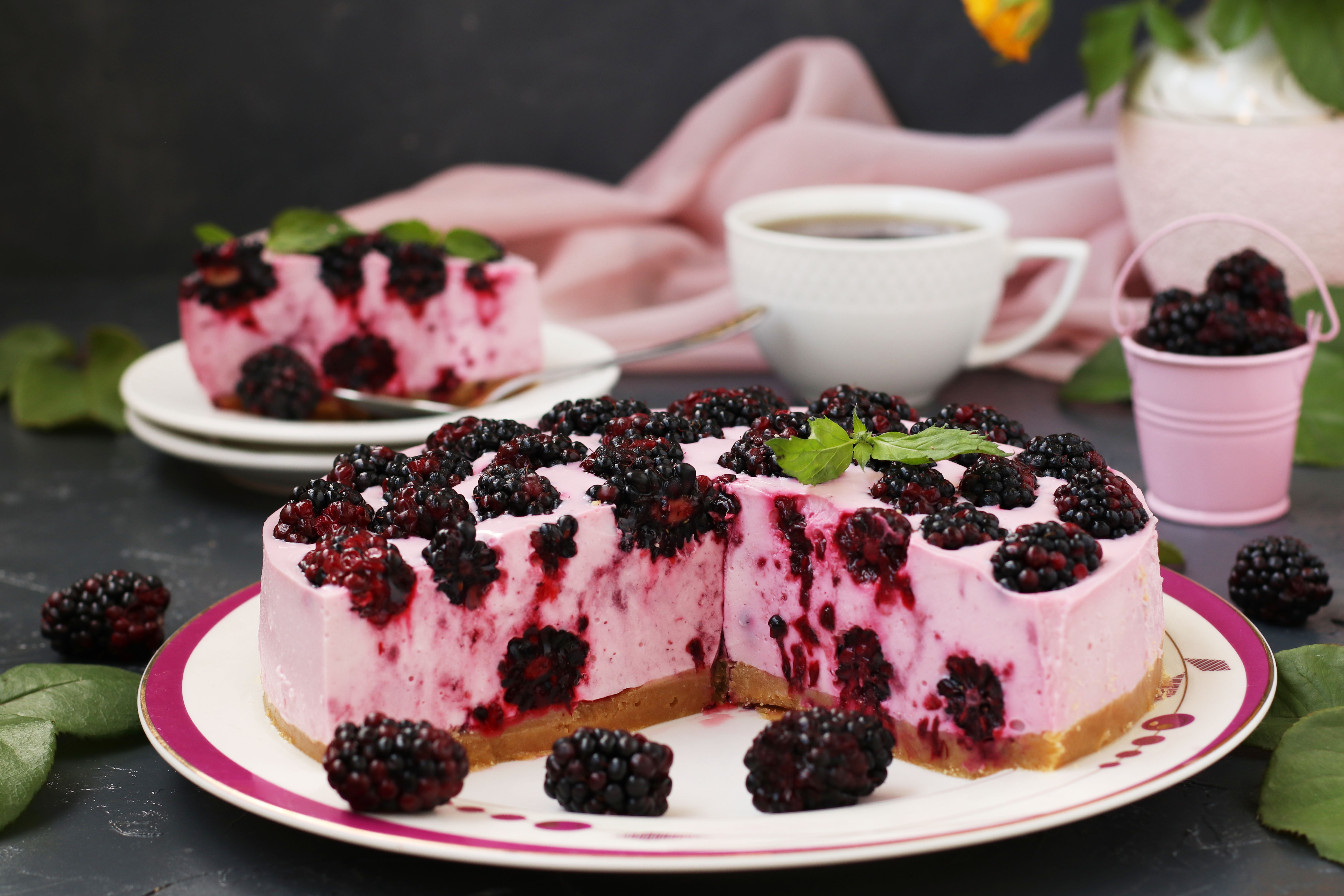 Berry Blackberry Cake Dessert 6000x4000
