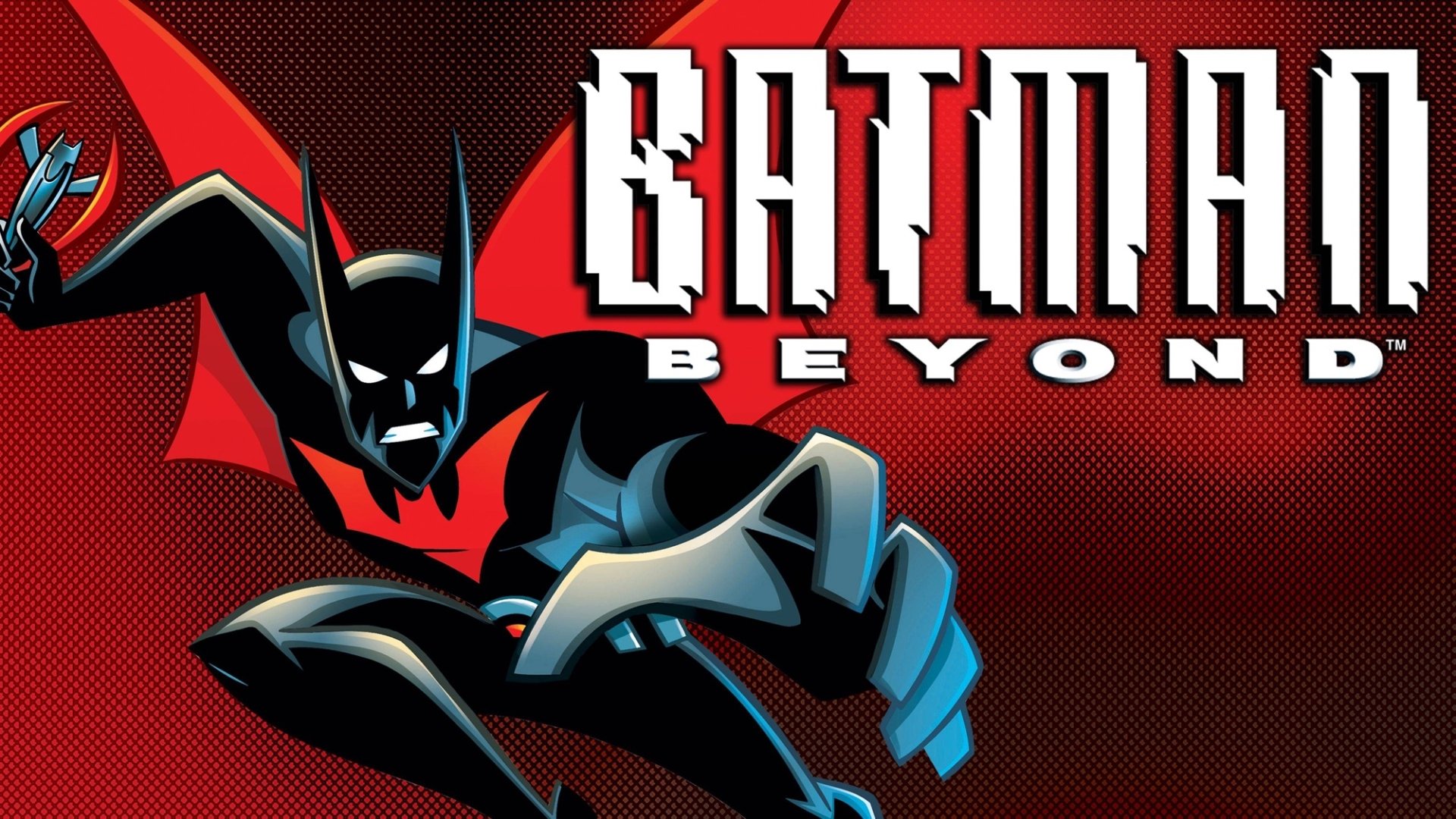 Cartoon Batman Batman Beyond TV Series Red Background 1920x1080