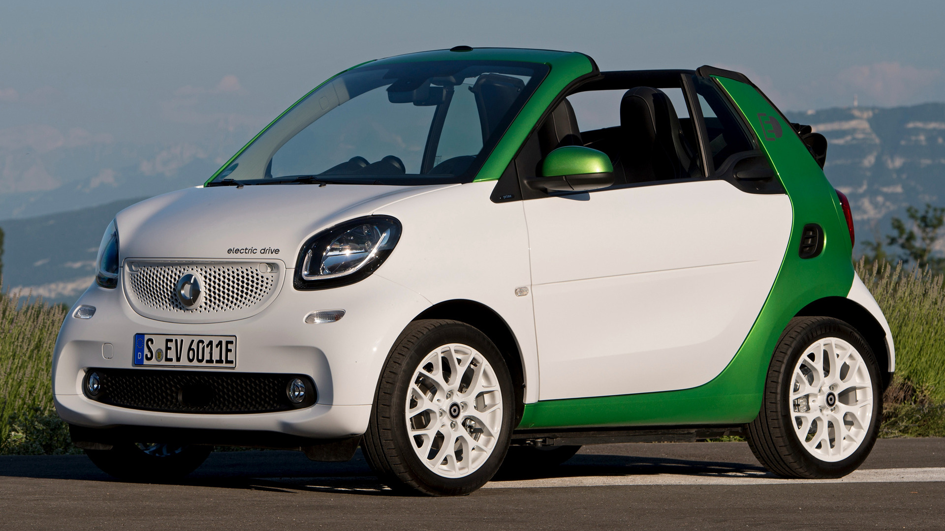 Cabriolet Car Electric Car Smart Fortwo 1920x1080