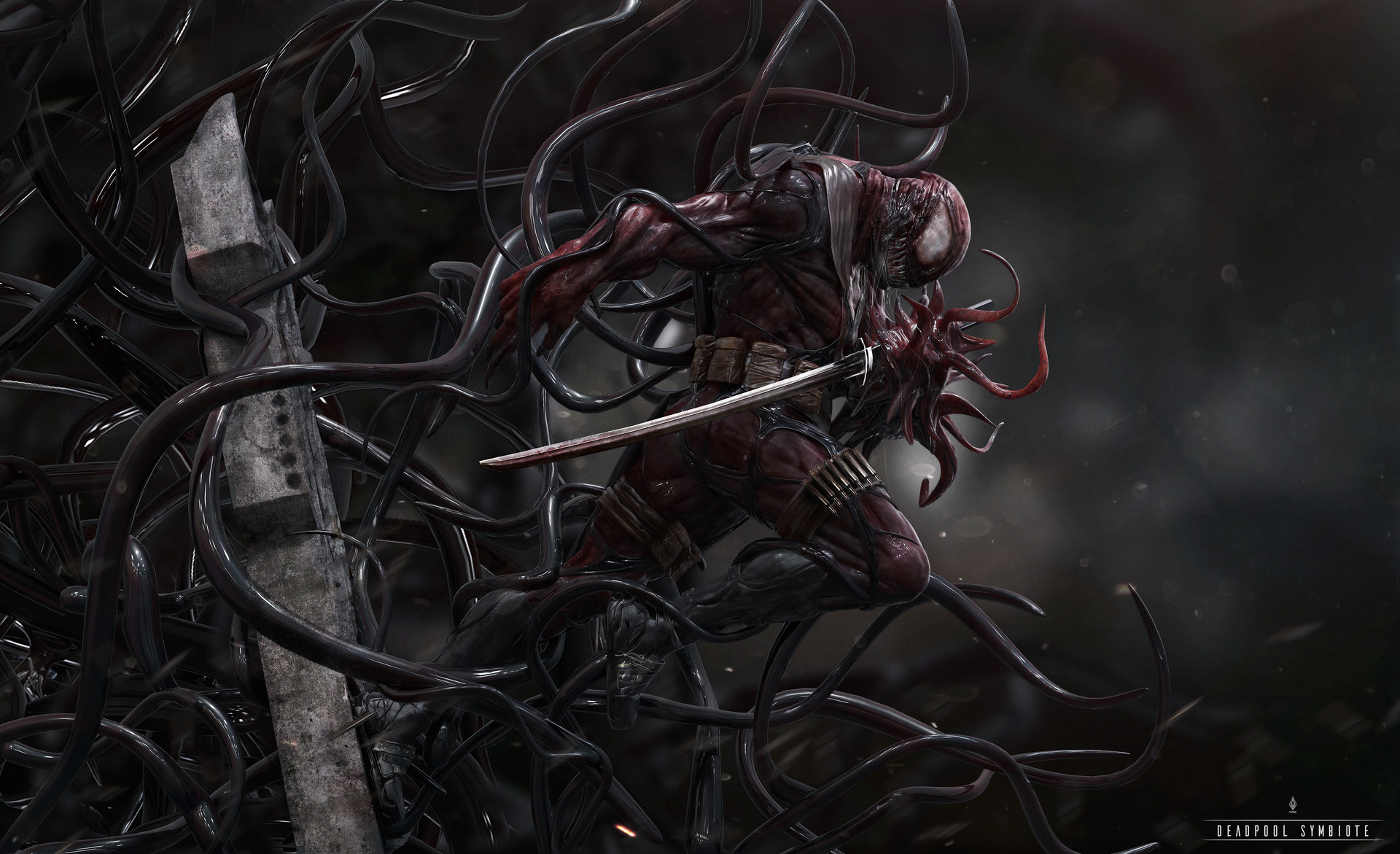 Deadpool Symbiote 1920x1171