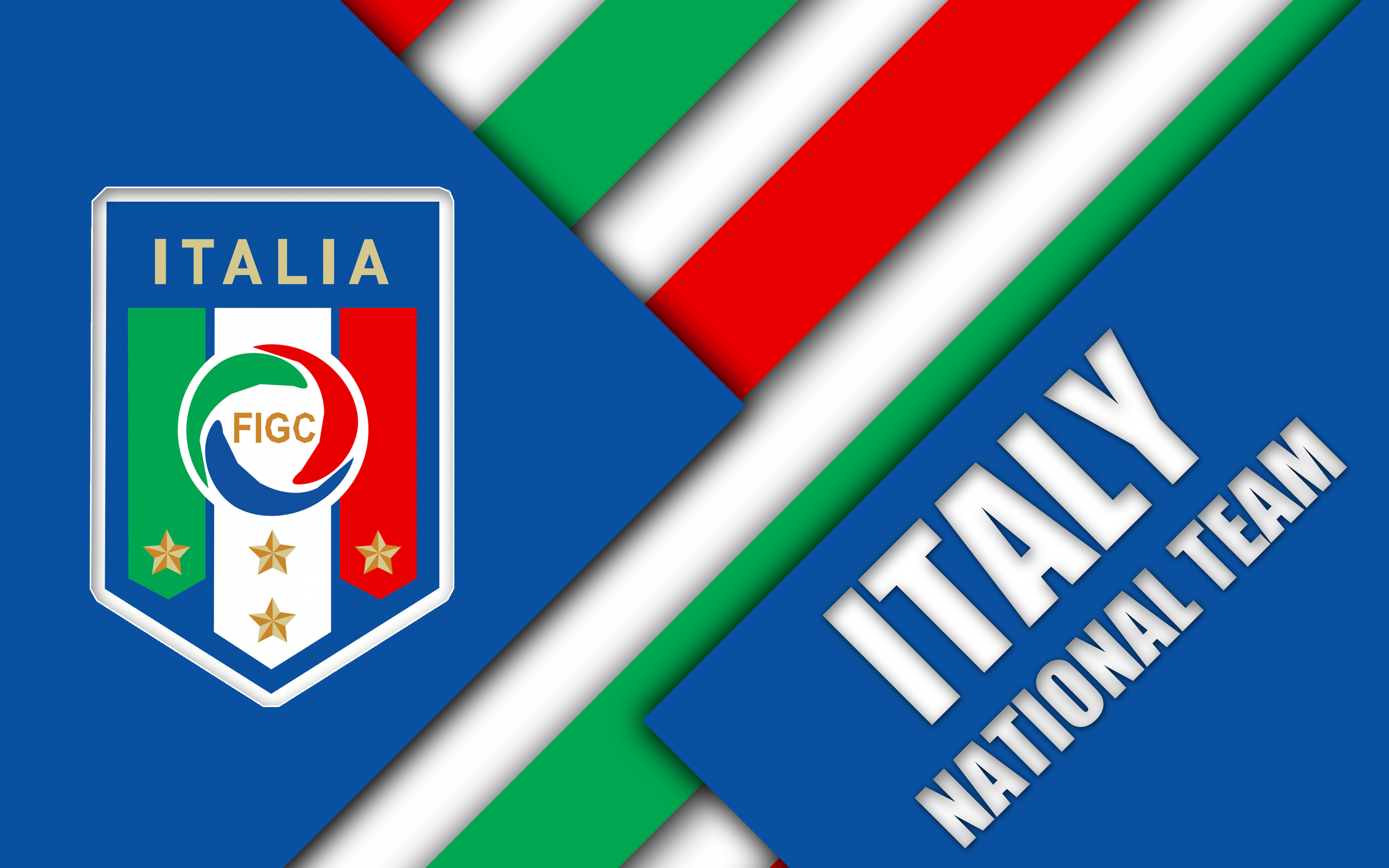 Emblem Italy Logo Soccer 3840x2400