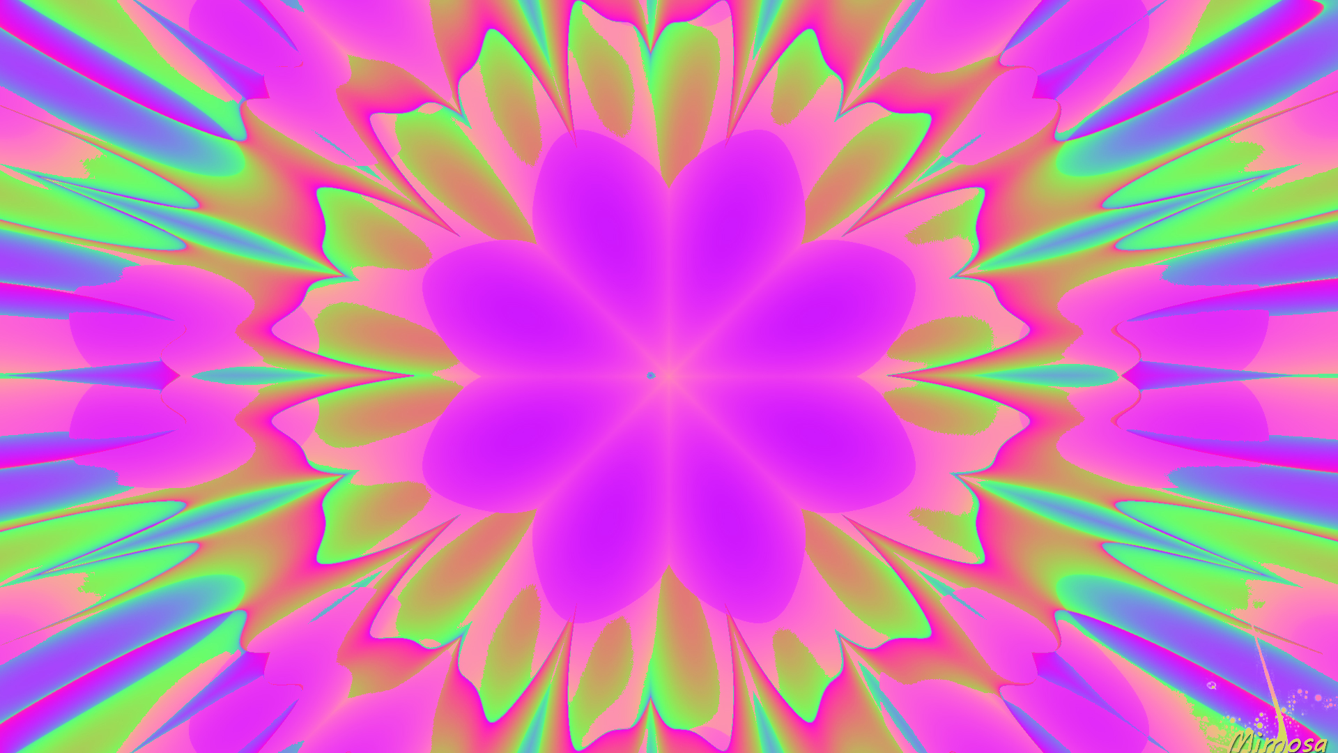 Colors Pattern Flower Colorful Pastel 1920x1080