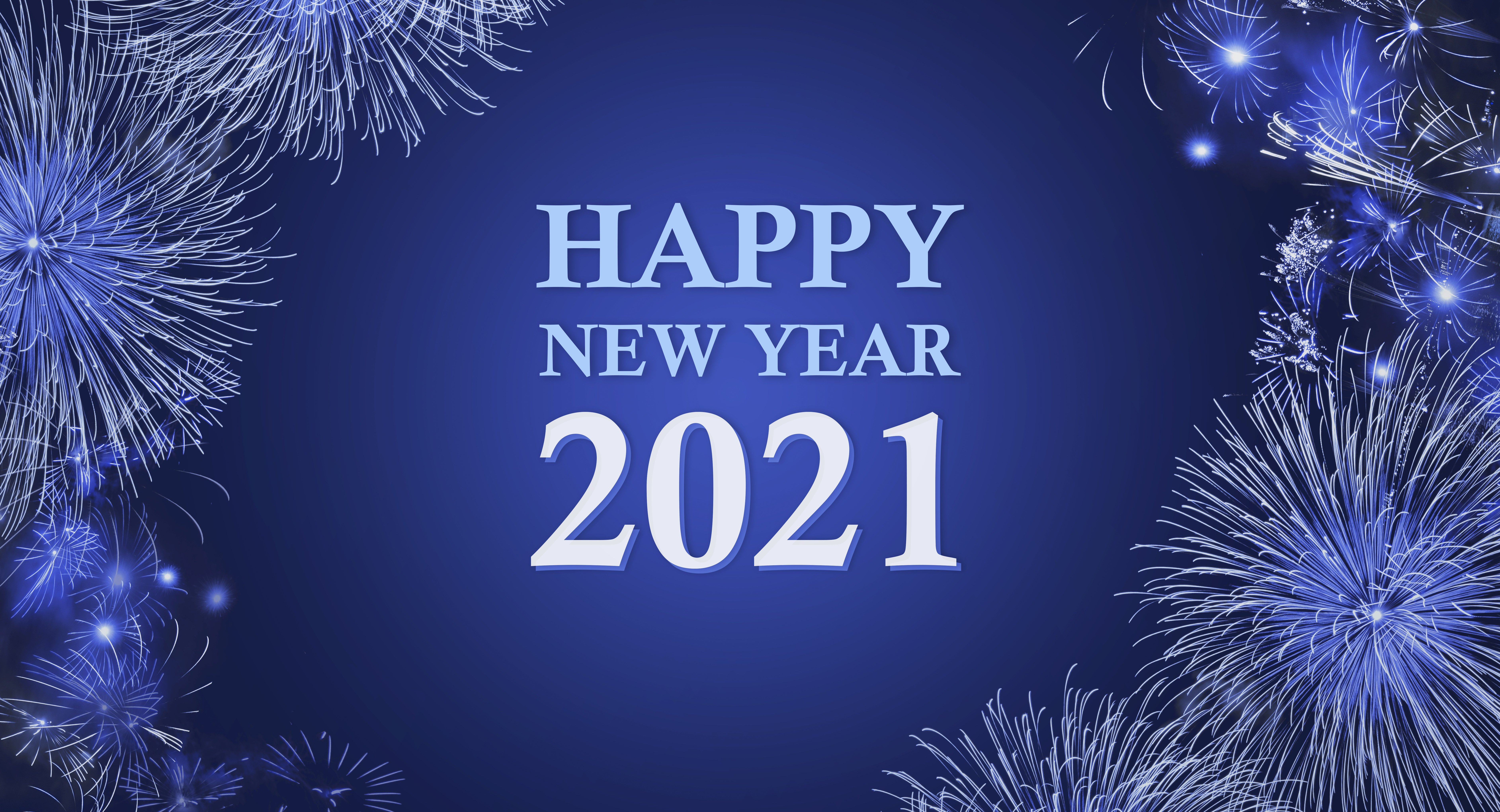 Blue Happy New Year 7536x4081
