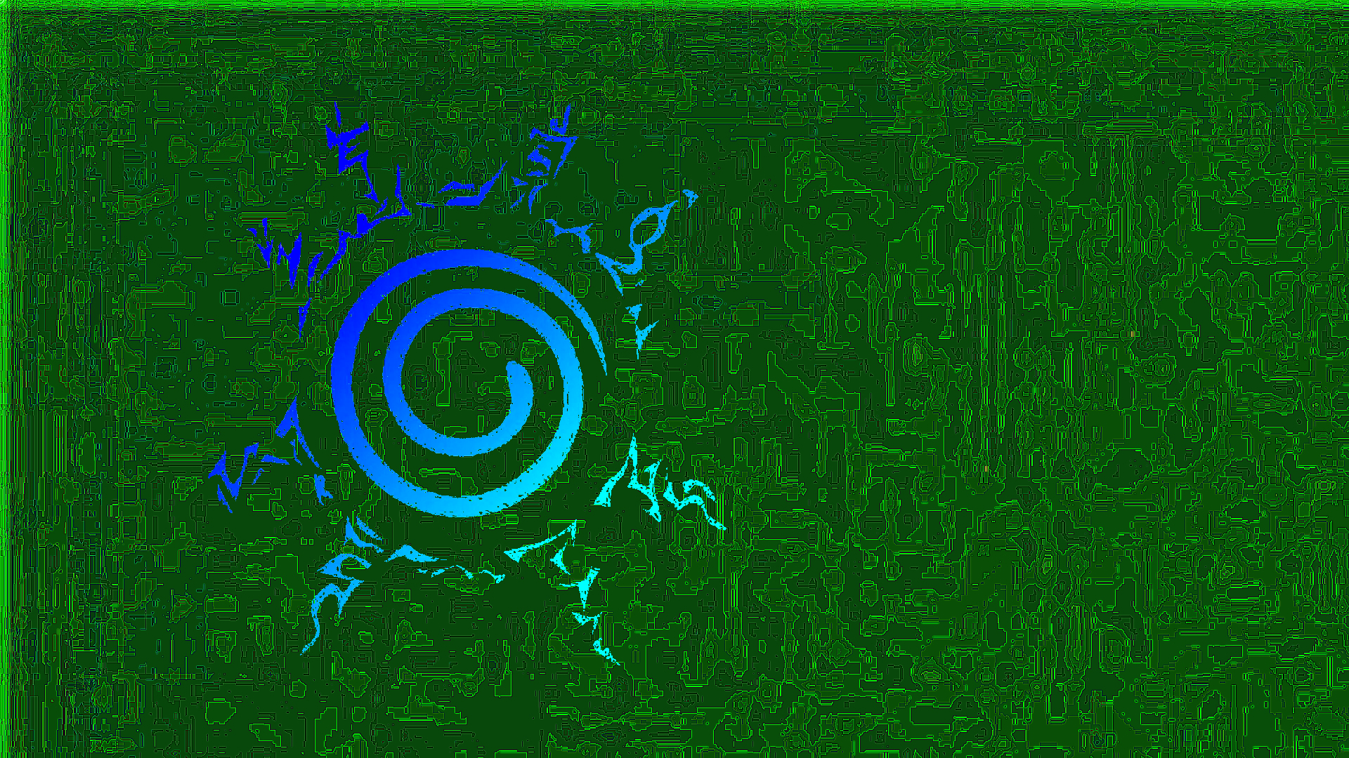 Blue Green Eight Trigrams Sealing Style 1920x1080