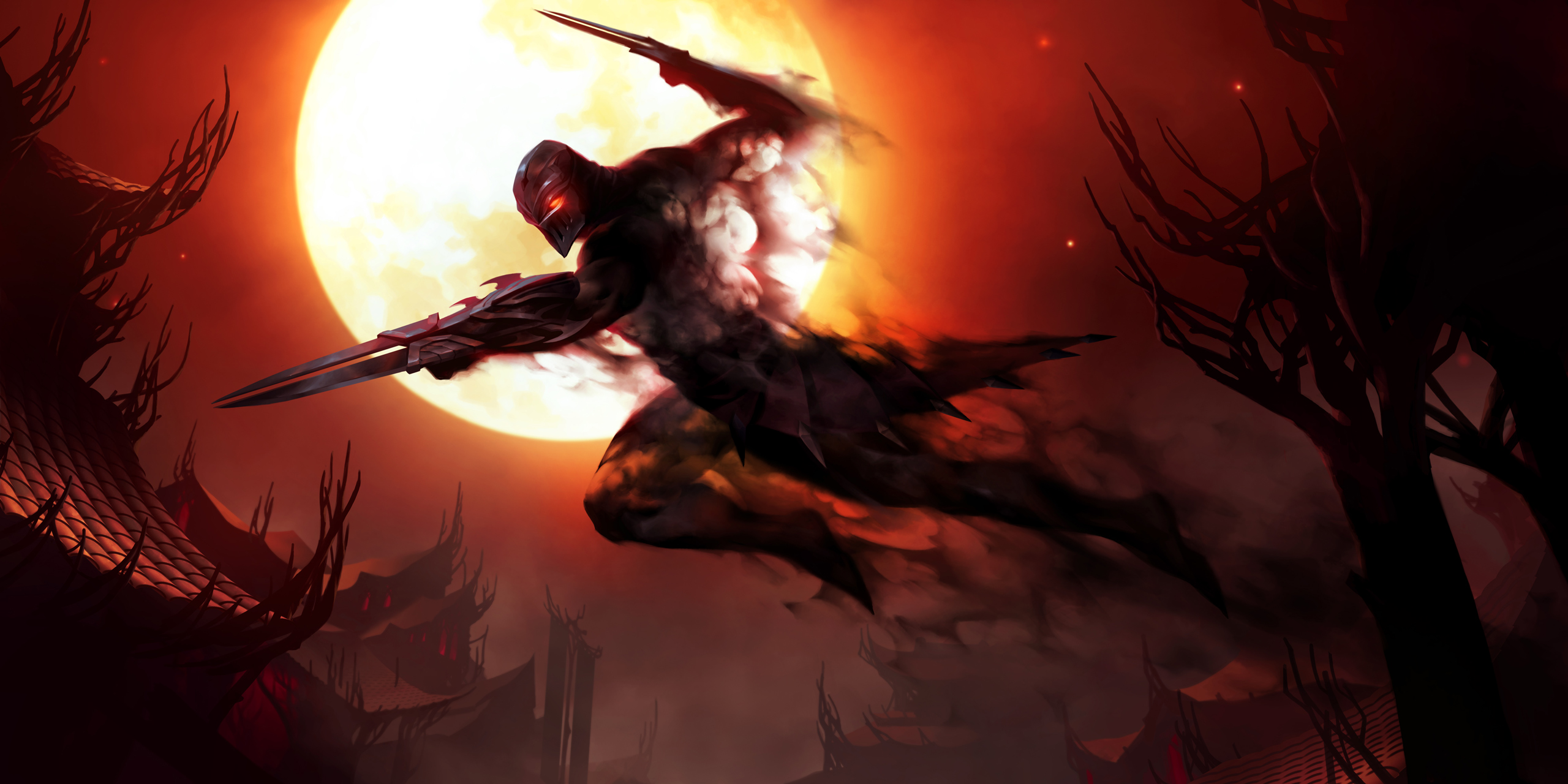 League Of Legends Zed League Of Legends 2560x1280